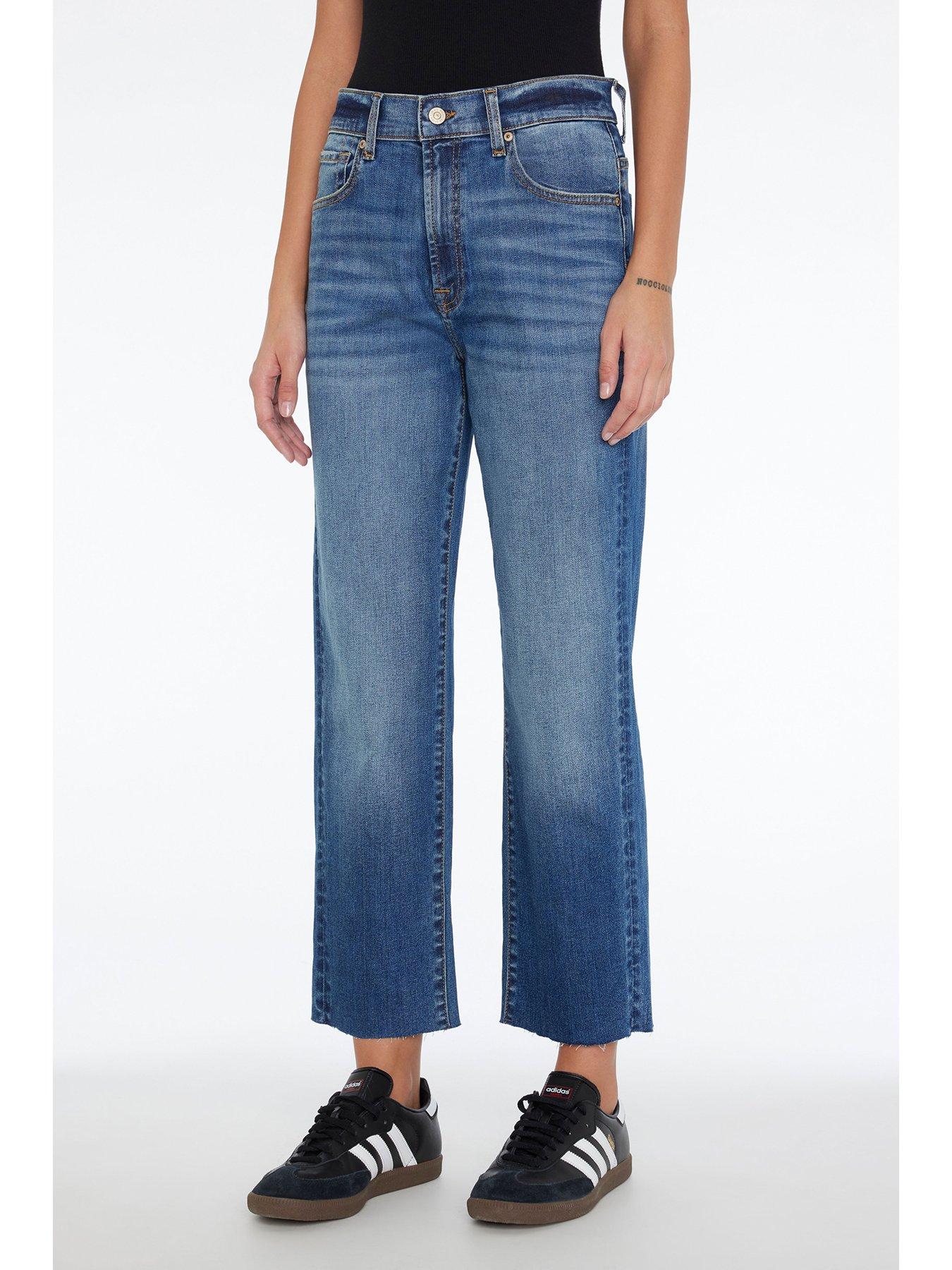 undefined Cropped Modern Straight Jean - Blue