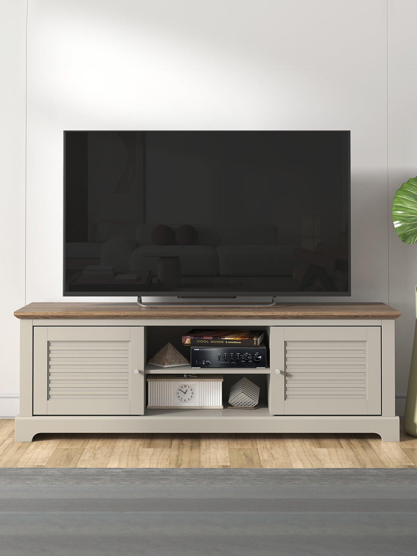 GFW Salcombe 2 Door TV Unit - fits up to 43 inch TV