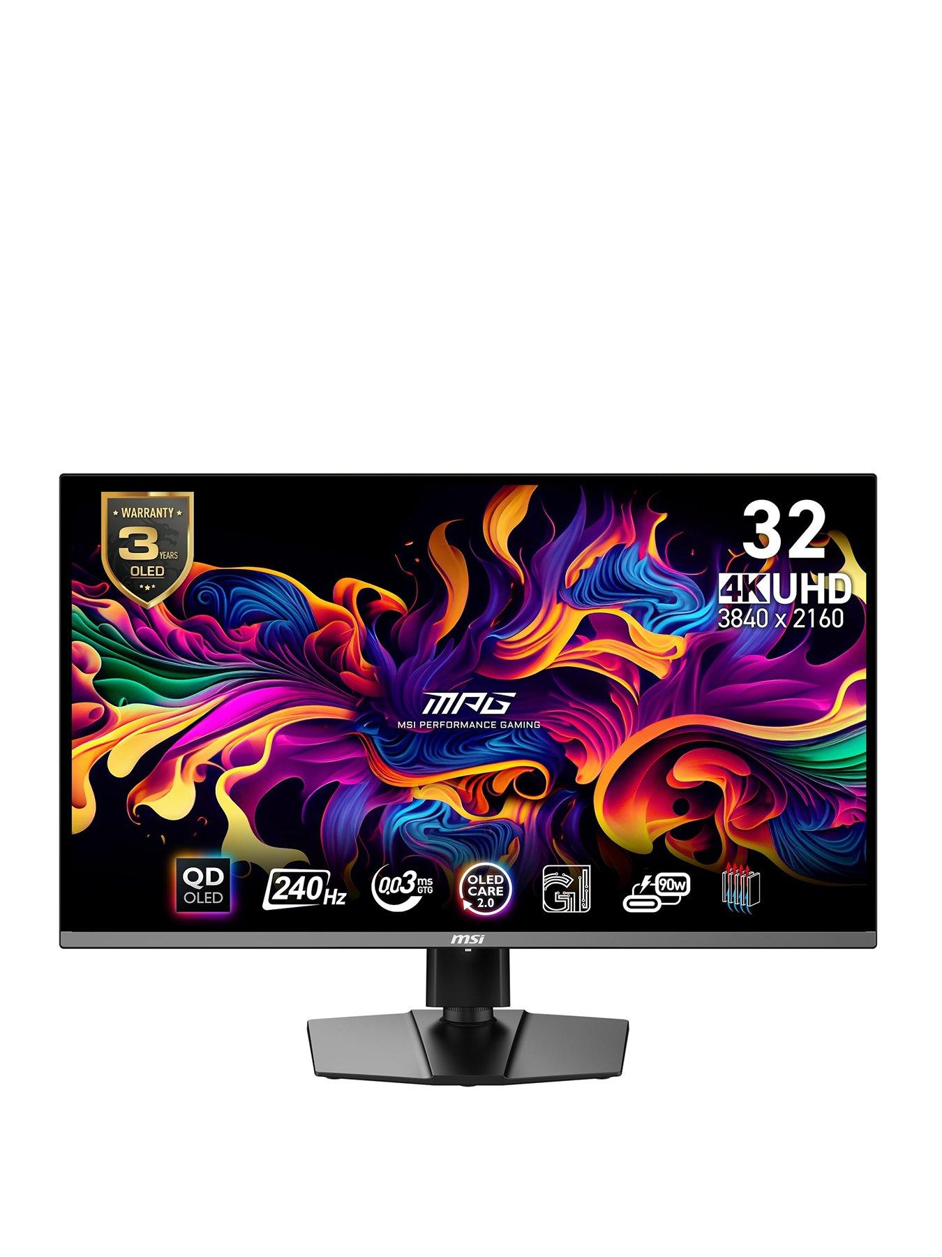 Image 1 of 7 of MSI MPG 321URX QD-OLED 31.5 inch, QD-OLED, 4K UHD, 240Hz, 0.03ms, Adaptive-Sync Flat Gaming Monitor