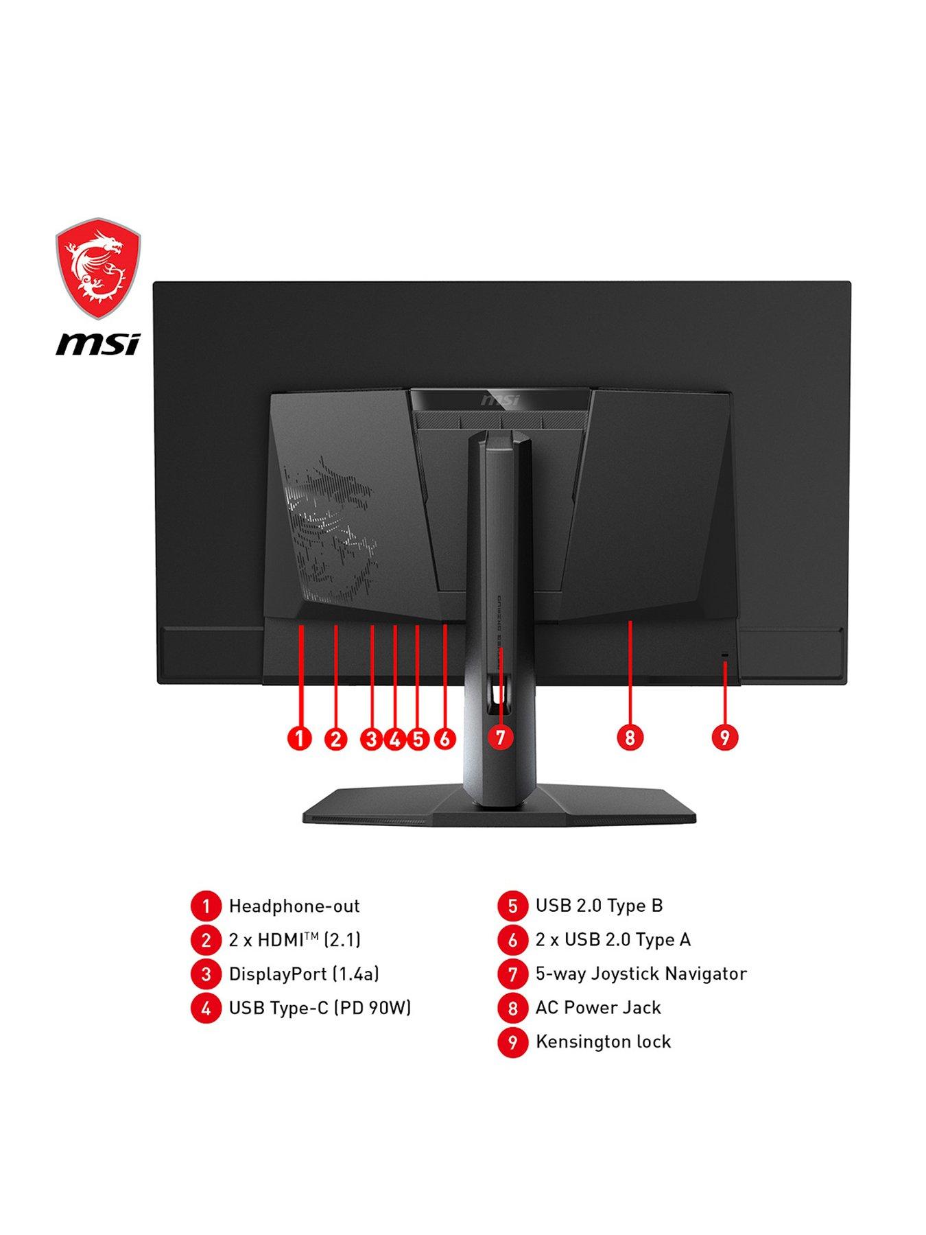Image 2 of 7 of MSI MPG 321URX QD-OLED 31.5 inch, QD-OLED, 4K UHD, 240Hz, 0.03ms, Adaptive-Sync Flat Gaming Monitor