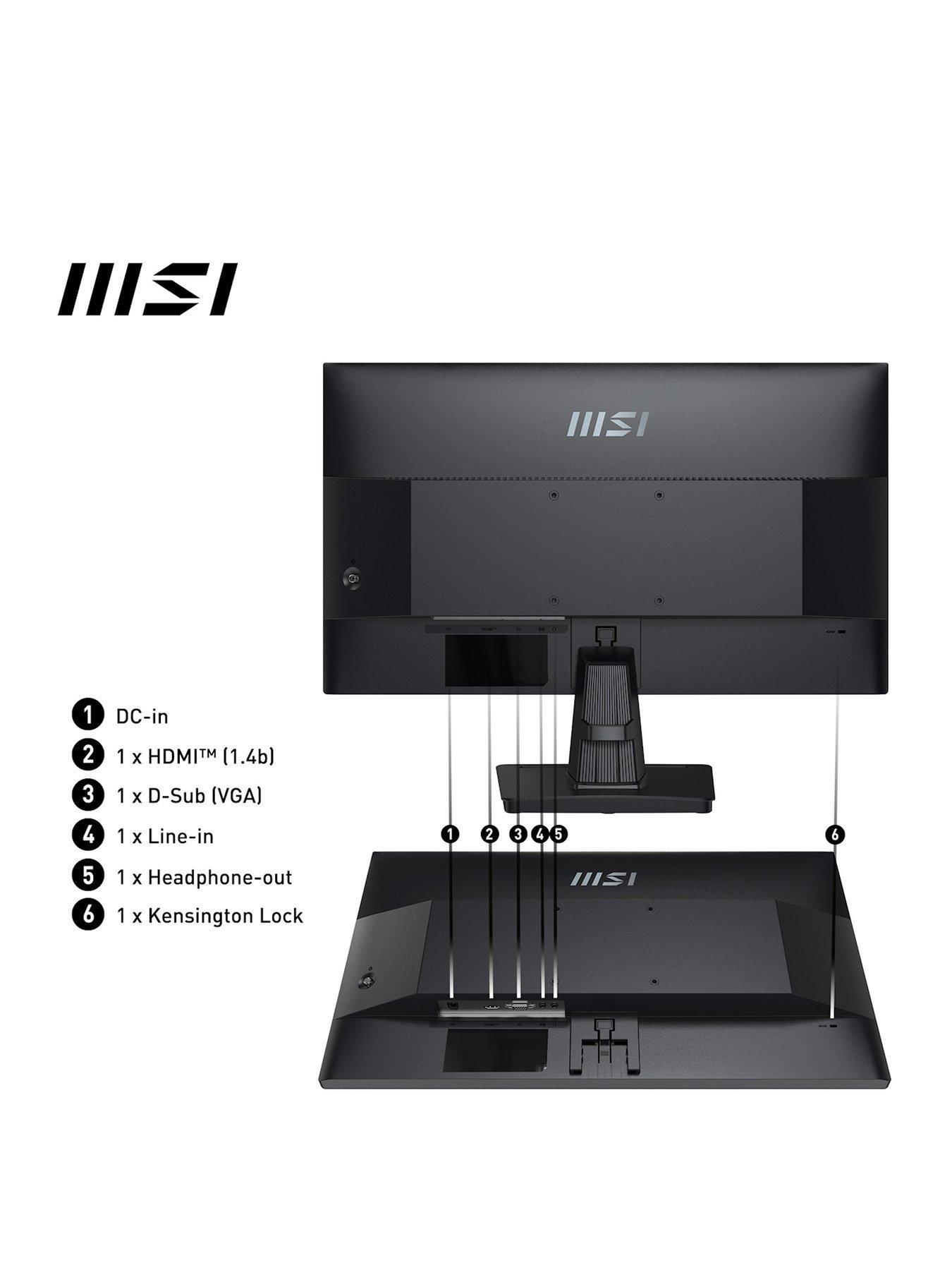 msi-pro-mp251-245in-fhd-100hz-adaptive-sync-flat-monitor-with-built-in-speakersstillFront