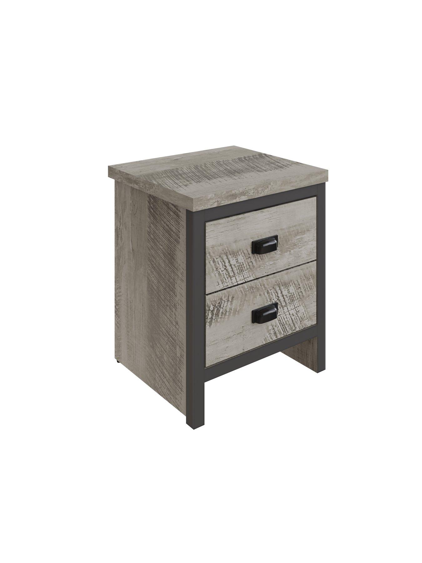 Image 4 of 5 of GFW Boston 2 Drawer Bedside Chest Pack Of 2