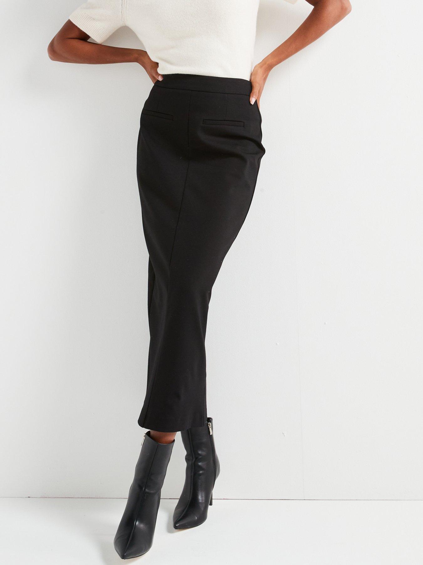 v-by-very-seamed-ponte-midi-skirt-blackfront