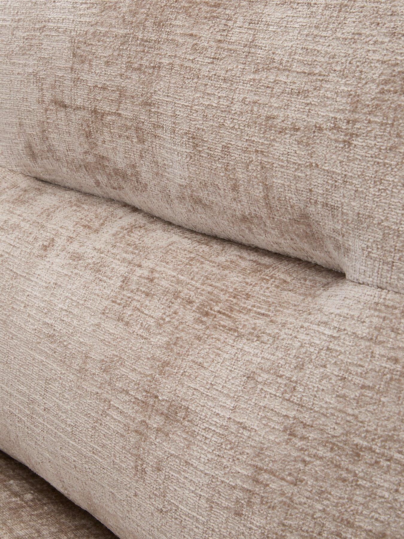 Image 6 of 7 of Very Home Melrose Right Hand Fabric Double Arm Corner Group Sofa - Made in the UK