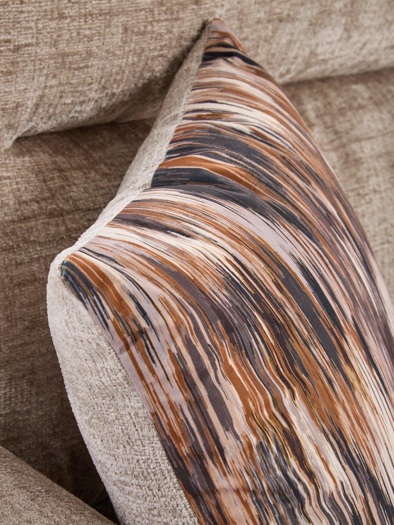 Image 7 of 7 of Very Home Melrose Right Hand Fabric Double Arm Corner Group Sofa - Made in the UK