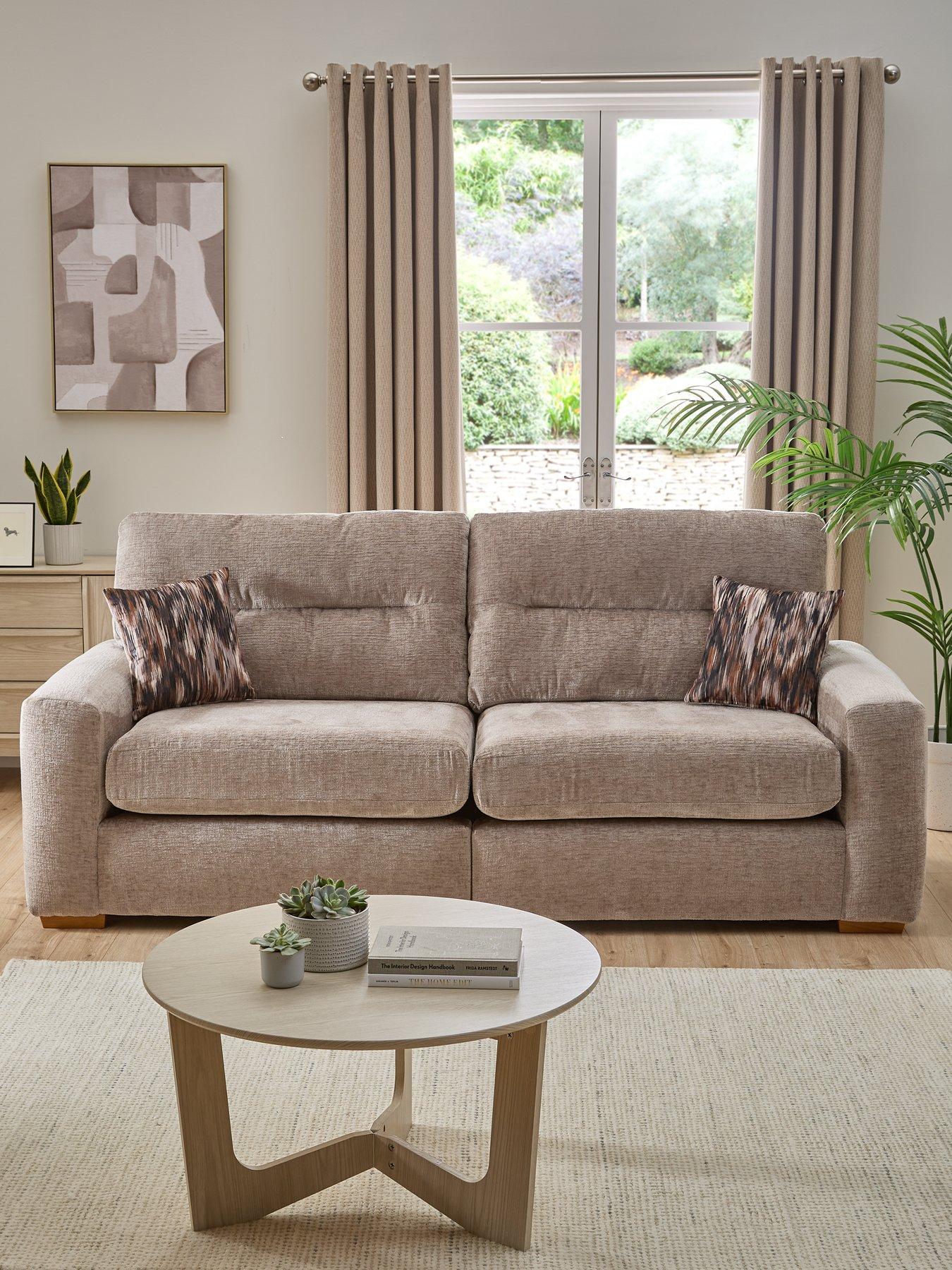 Very Home Melrose Fabric 4 Seater Sofa - Made in the UK