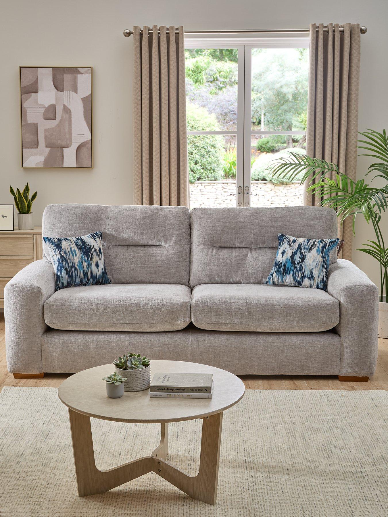 Very Home Melrose Fabric 4 Seater Sofa - Made in the UK