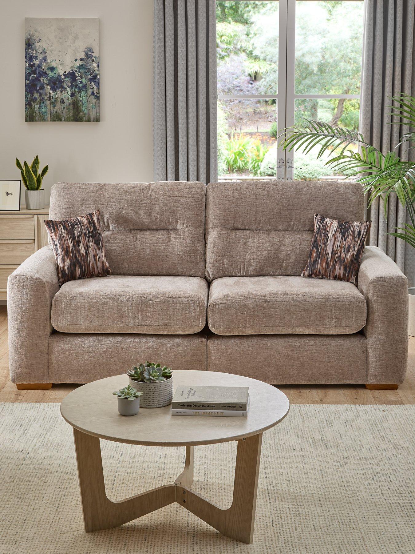 Very Home Melrose Fabric 3 Seater Sofa - Made in the UK