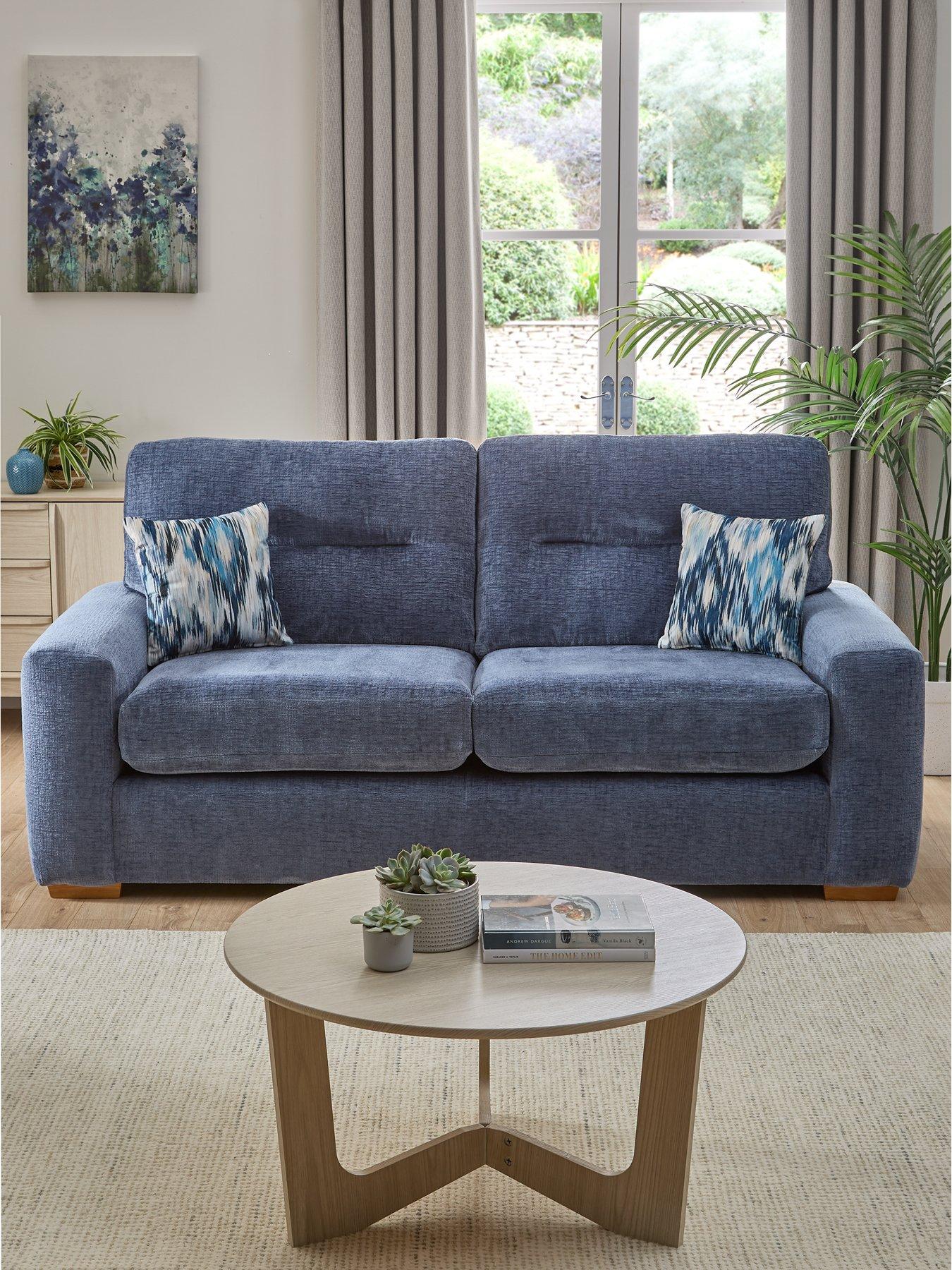 Very Home Melrose Fabric 3 Seater Sofa - Made in the UK