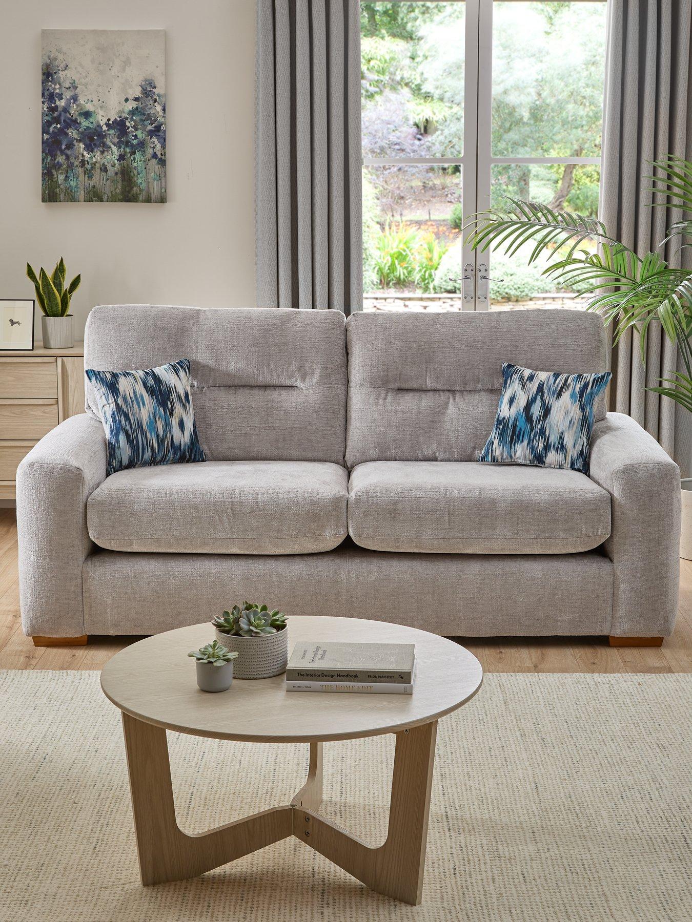 Very Home Melrose Fabric 3 Seater Sofa - Made in the UK