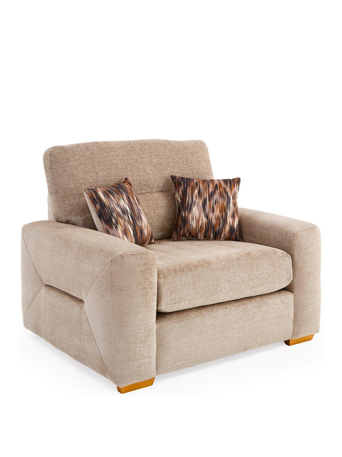 Image 3 of 7 of The Very Collection Melrose Fabric Snuggle&nbsp;Chair&nbsp;- Made in the UK