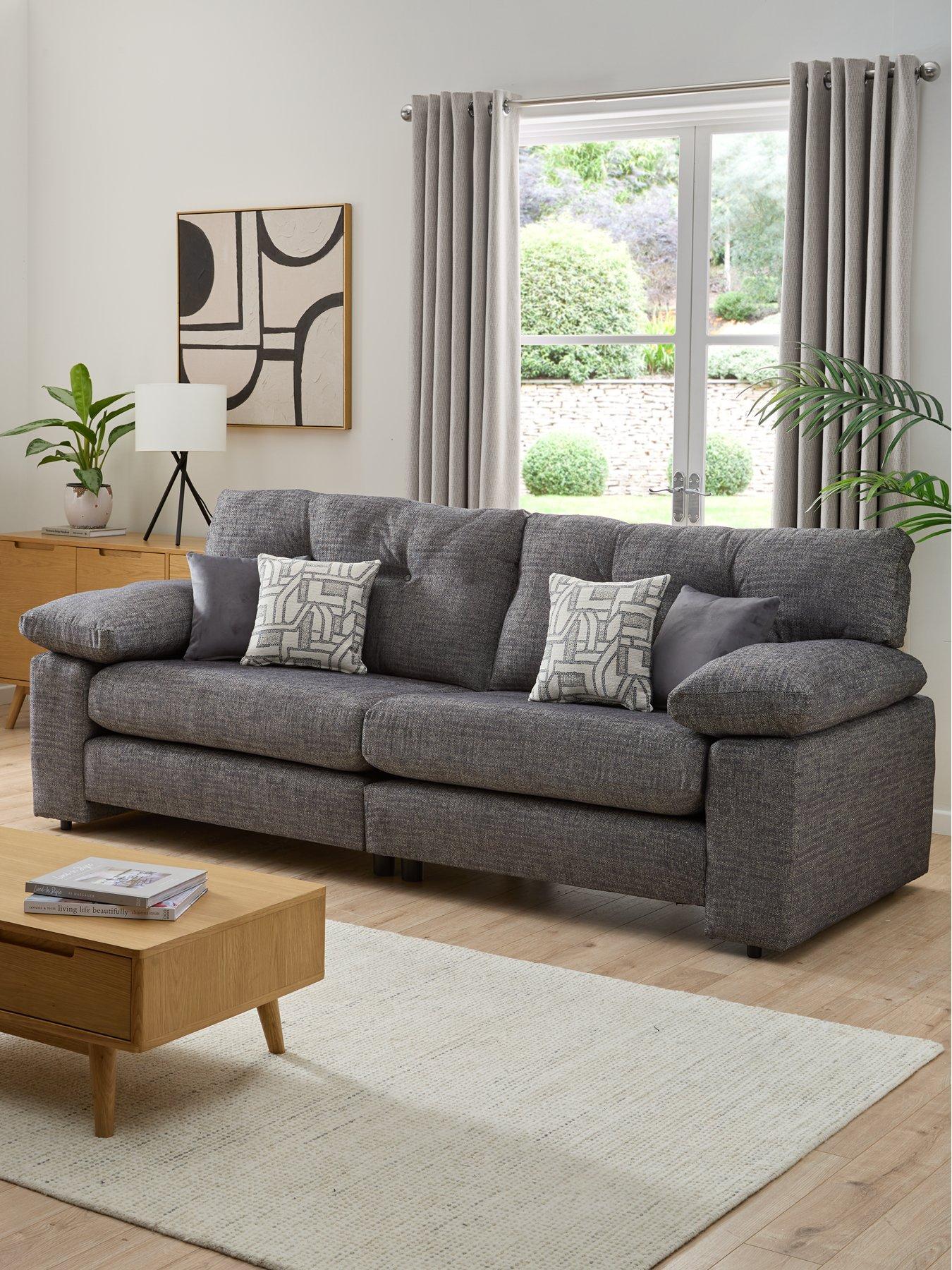 Very Home Megan 4 Seater Fabric Sofa - Made in the UK