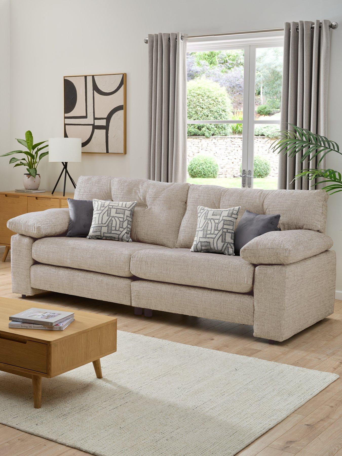 Very Home Megan 4 Seater Fabric Sofa - Made in the UK