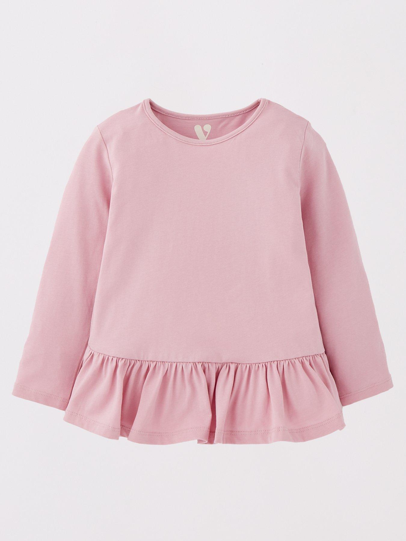 Image 2 of 5 of Everyday Girls 3 Pack Peplum Long Sleeve T-Shirts - Multi