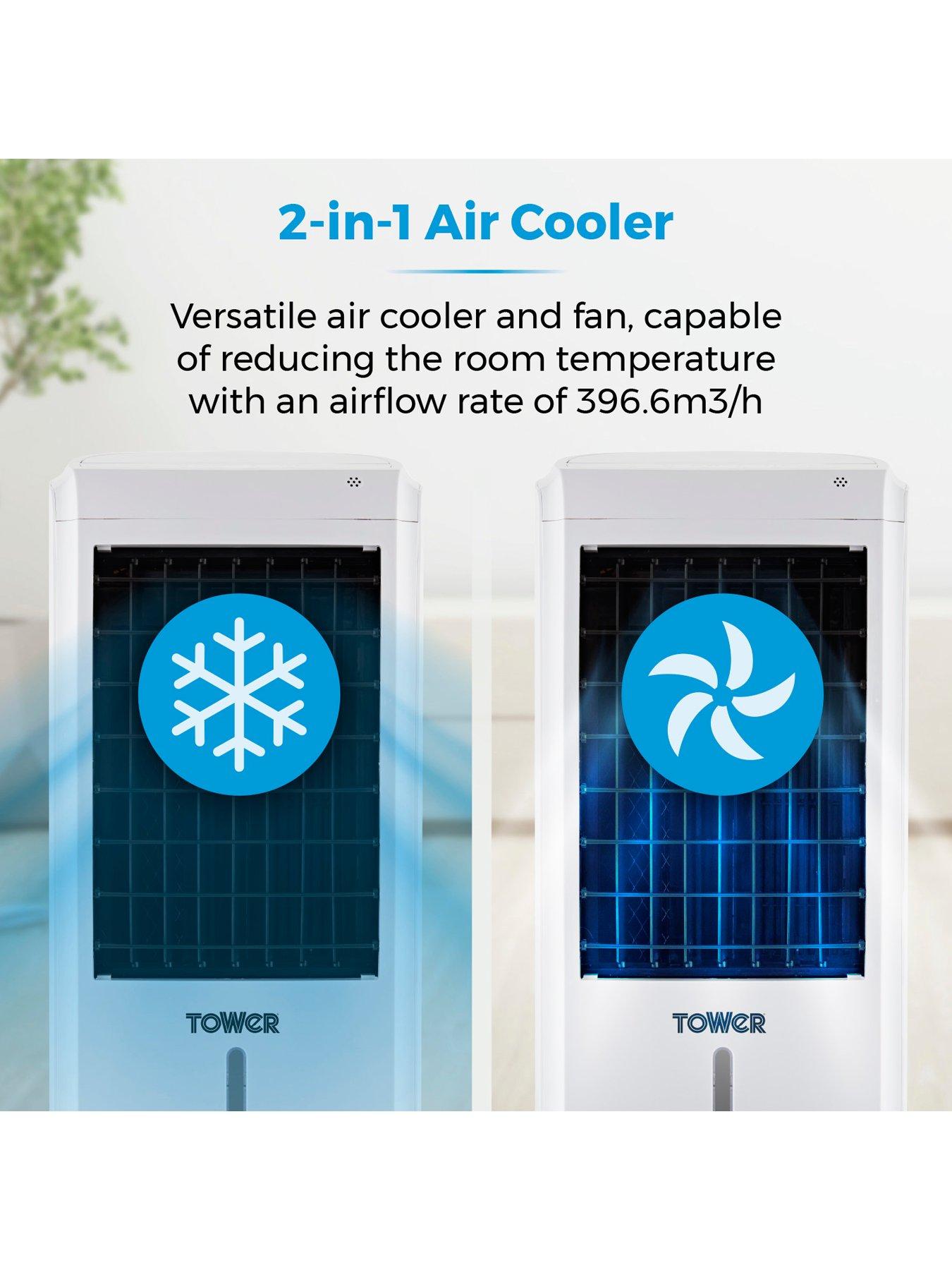 Image 3 of 6 of Tower T669003 6L Air Cooler, 3 Fan Settings, 2 Airflow Modes, 7.5 Hour Timer, Remote Control, 65W, White