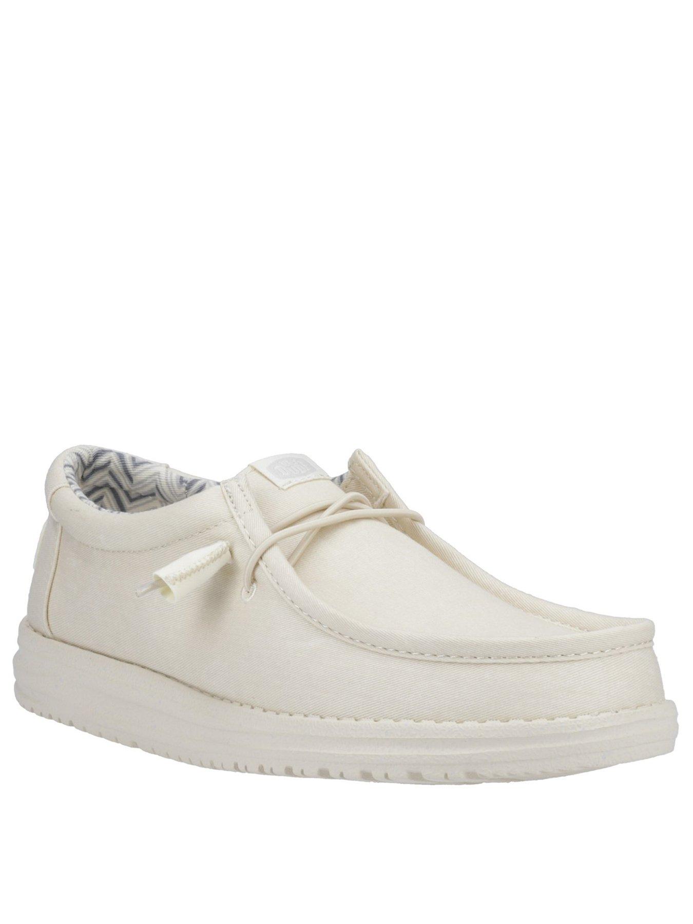 heydude-wally-canvas-lace-up-shoe-off-whitestillFront