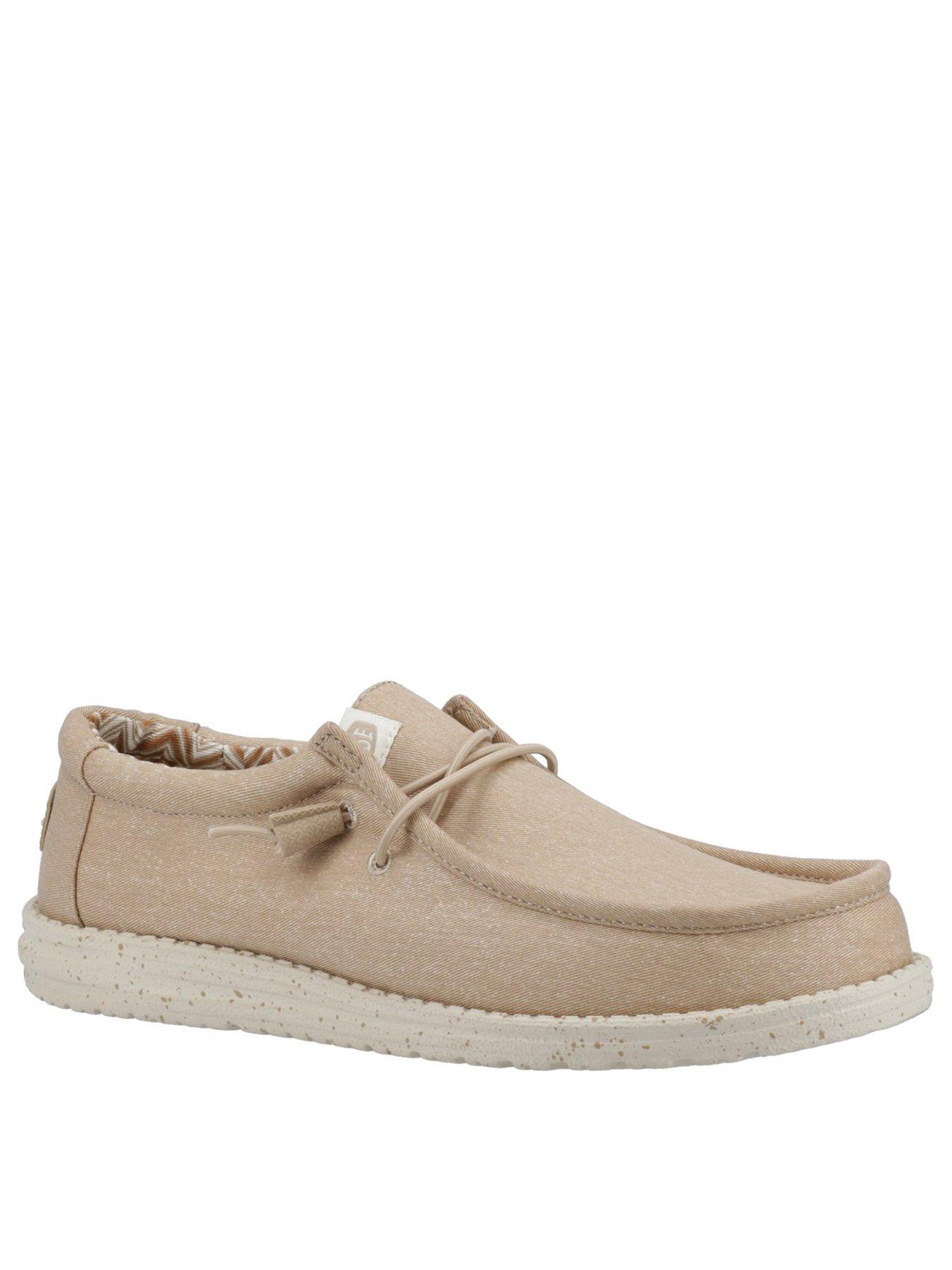 heydude-wally-canvas-lace-up-shoe-brownstillFront