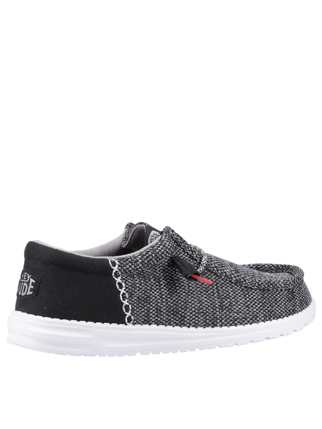 Image 3 of 4 of Heydude Wally Mesh Lace Up Shoe - Black