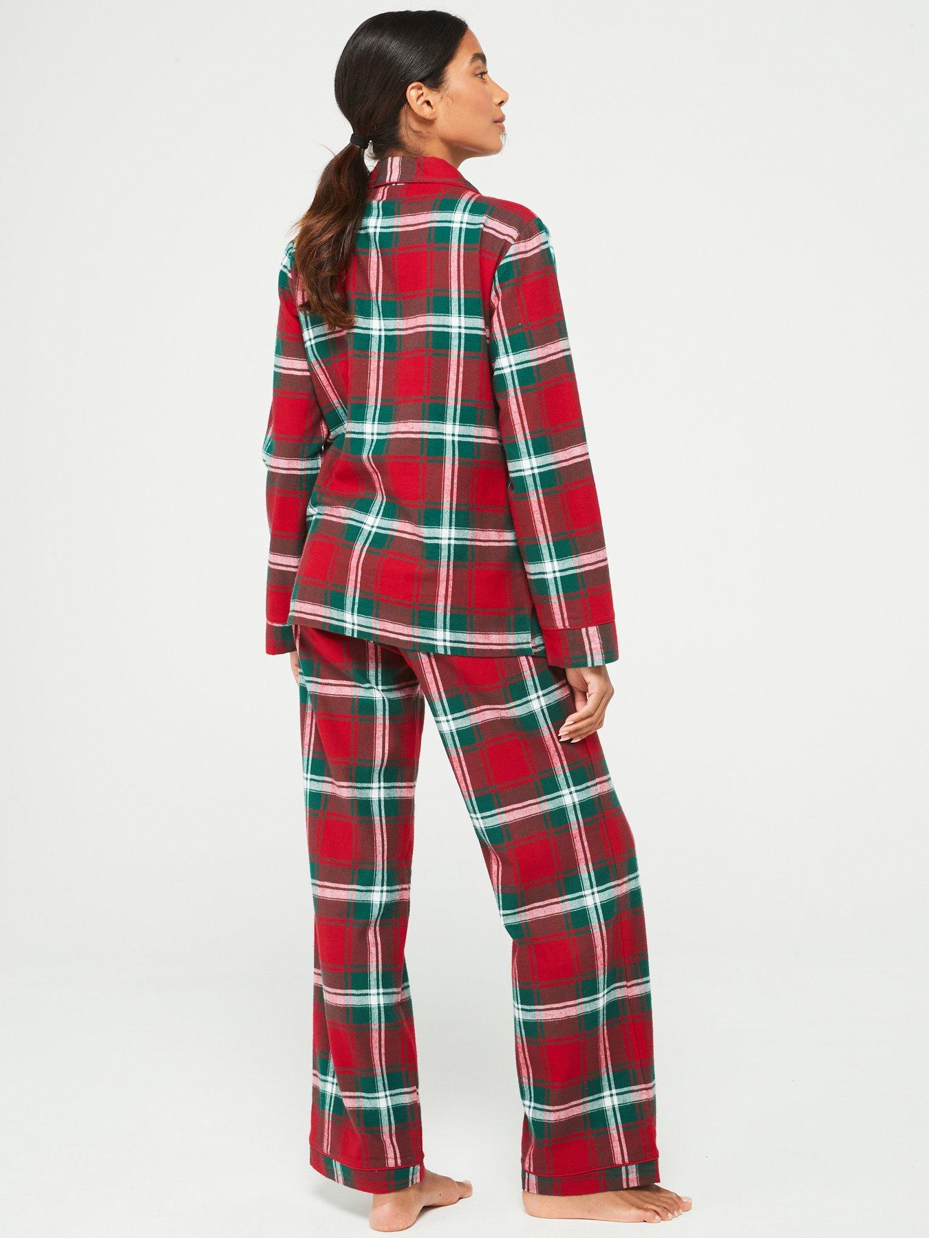 v-by-very-womens-family-christmas-pj-woven-check-revere-set-redback