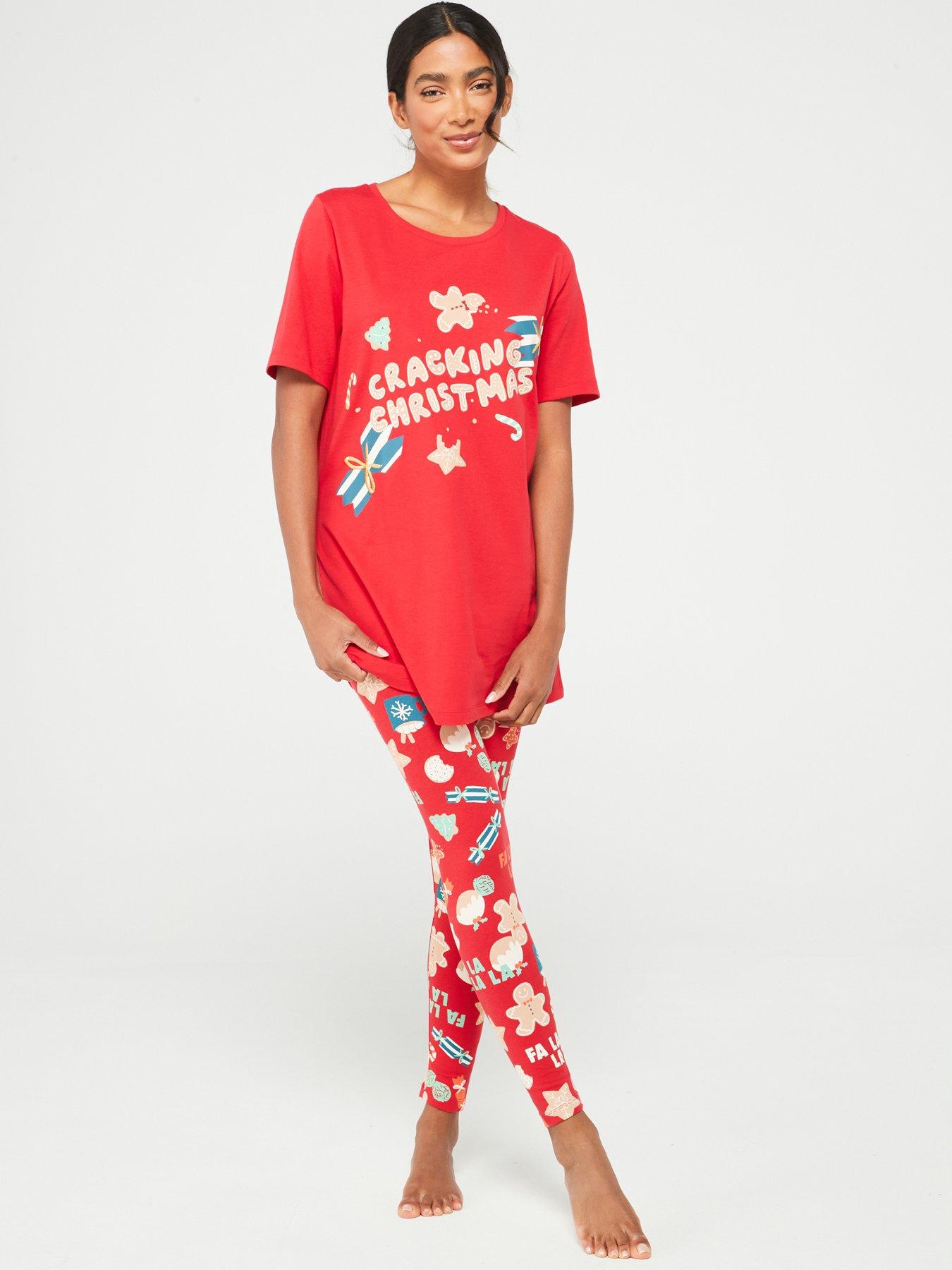 v-by-very-womens-family-christmas-pj-printed-legging-amp-oversized-tee-redstillFront