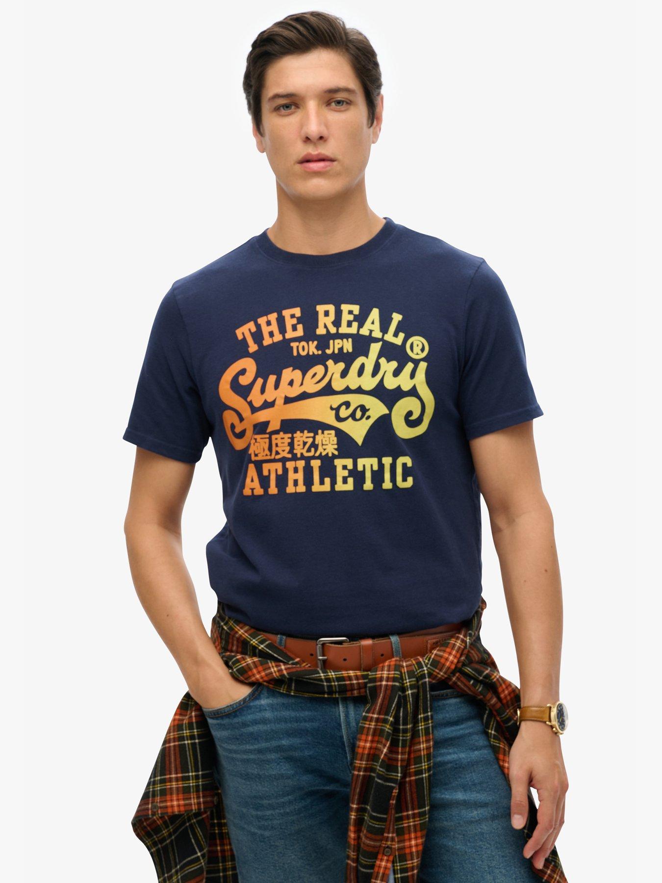undefined Superdry Reworked Classic Graphic Logo T-Shirt - Navy