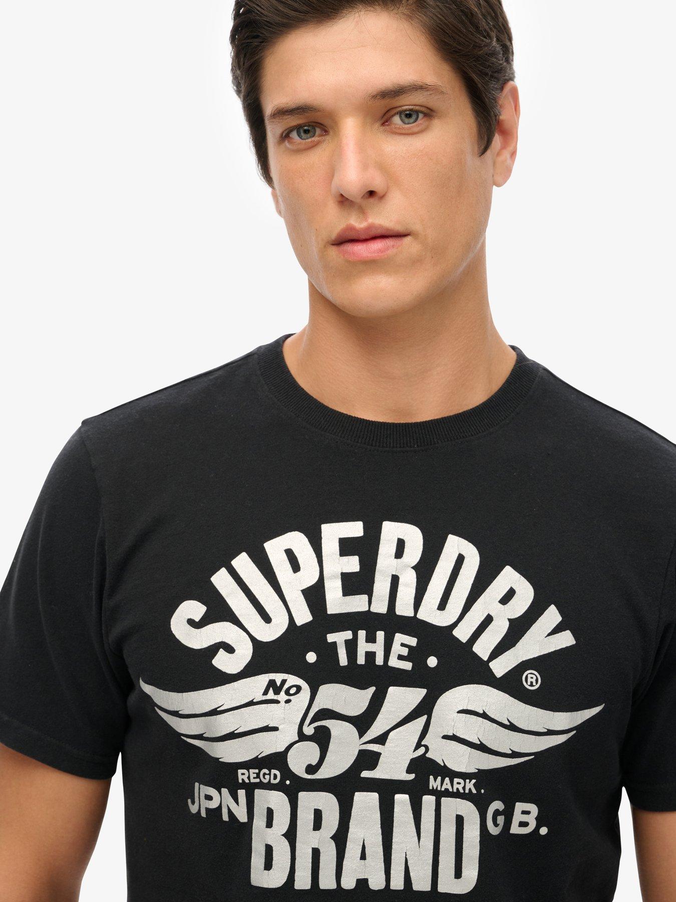 Image 3 of 3 of Superdry Reworked Classic Graphic Logo T-Shirt - Black