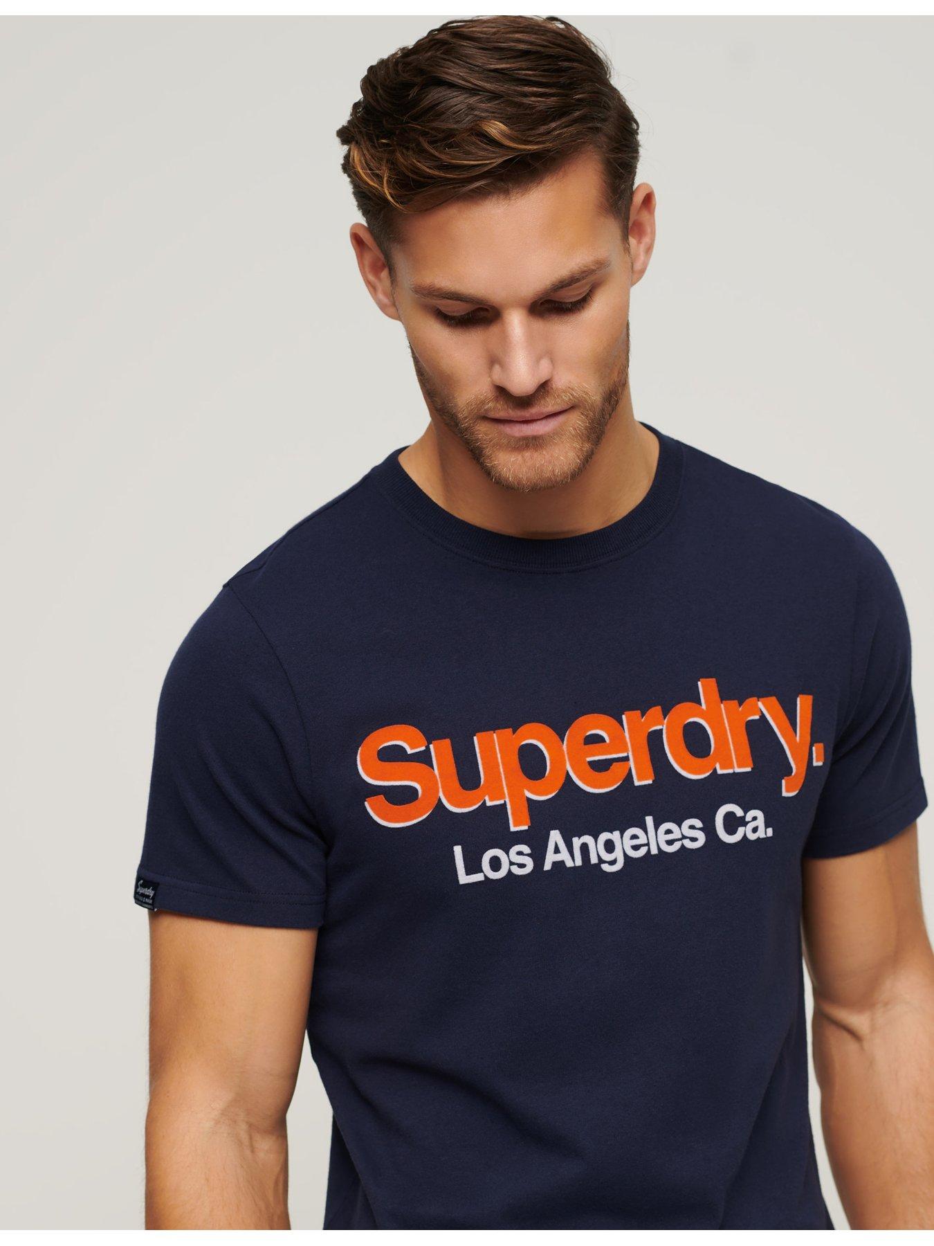 superdry-core-logo-classic-washed-t-shirt-navystillFront