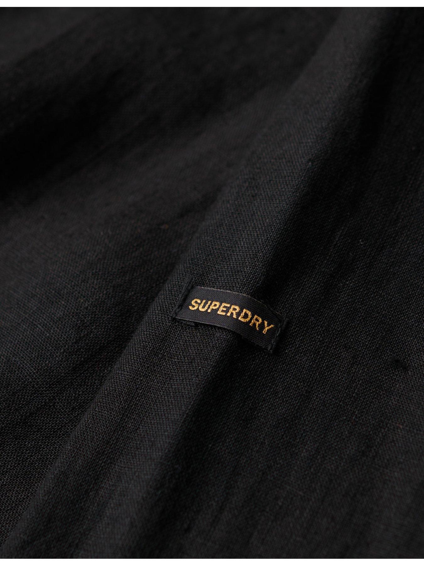 superdry-superdry-studios-linen-long-sleeve-shirt-blackoutfit