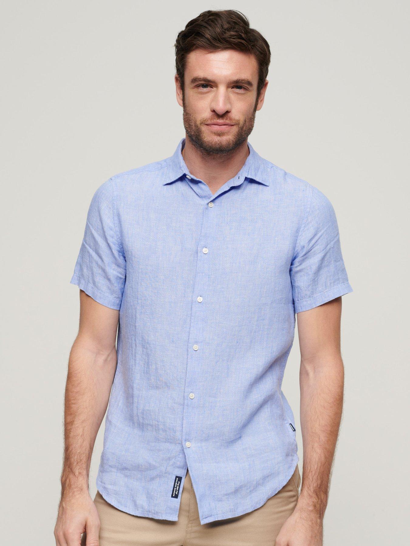 superdry-superdry-studios-linen-short-sleeve-slim-fit-shirt-blue