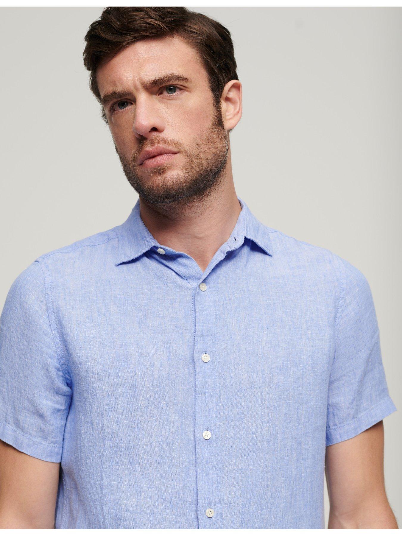 superdry-superdry-studios-linen-short-sleeve-slim-fit-shirt-bluestillFront