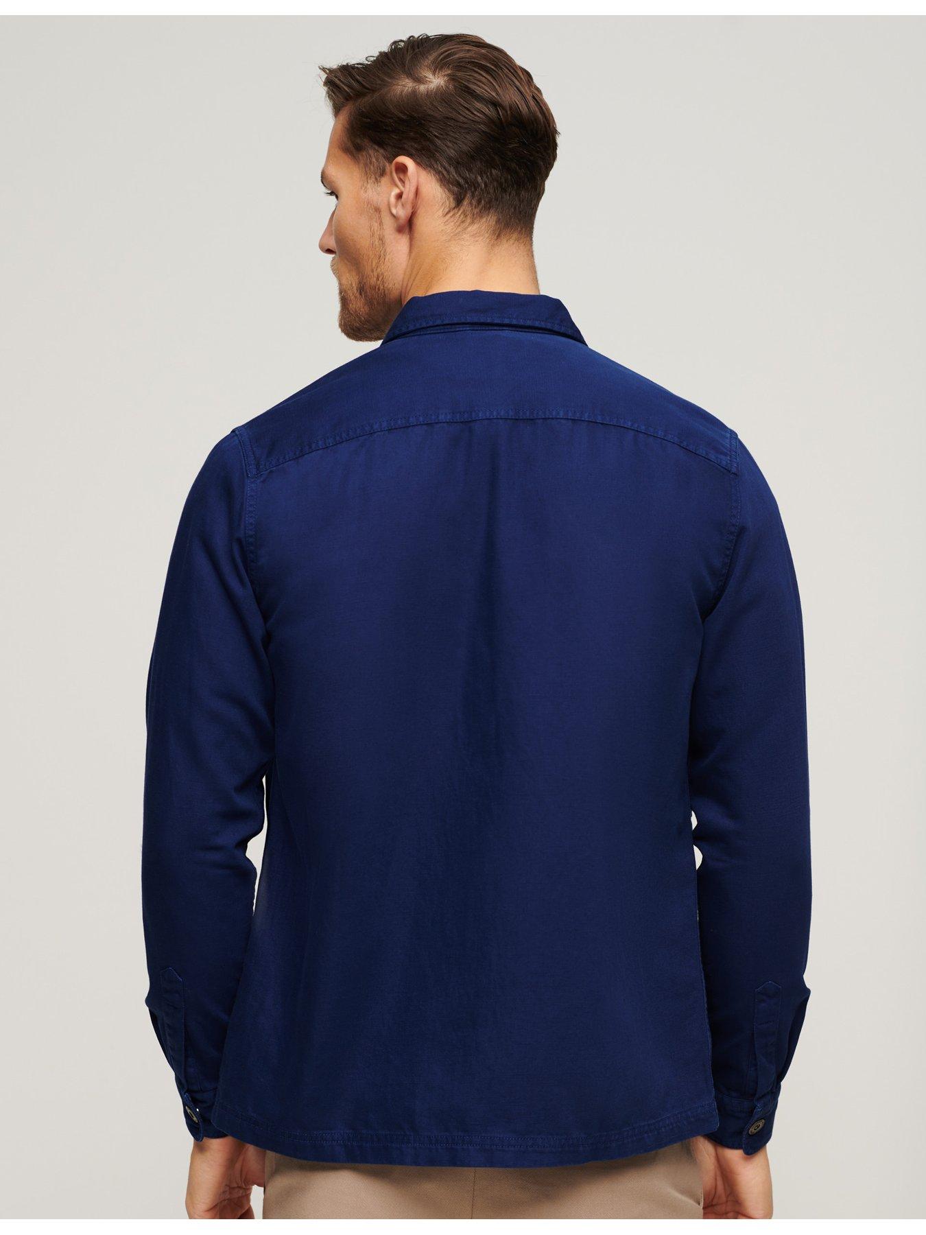 superdry-superdry-merchant-linen-blend-overshirt-navystillFront