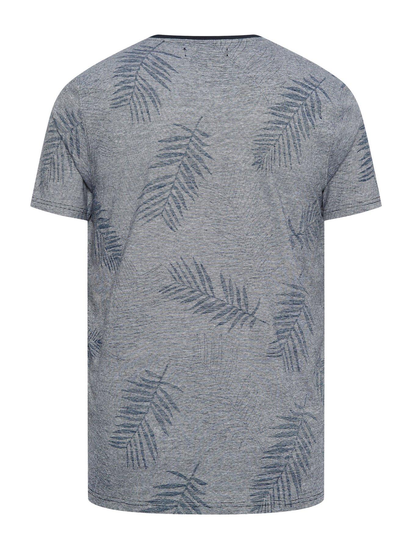 badrhino-bad-rhino-stripe-aop-leaf-short-sleeve-t-shirt-blueback