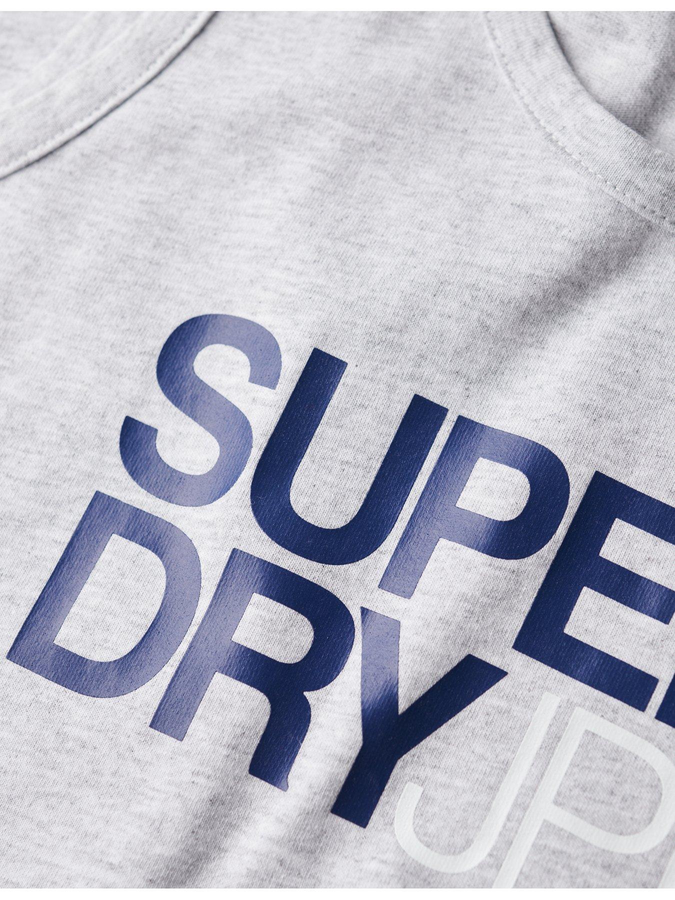 Image 4 of 5 of Superdry Superdry Sportswear Logo Relaxed Vest Top - Light Grey