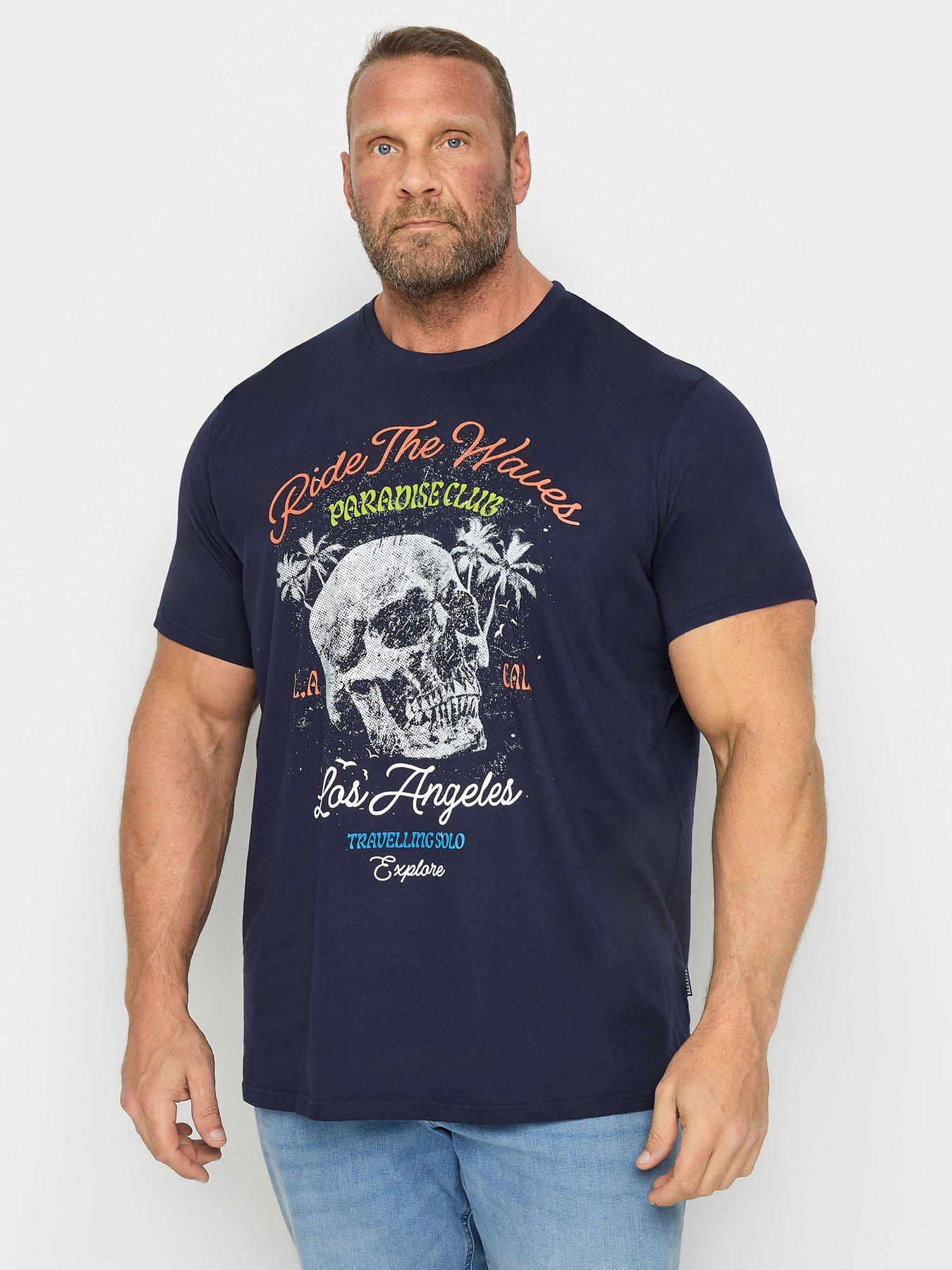 badrhino-bad-rhino-ride-the-wave-skull-short-t-shirt-navy