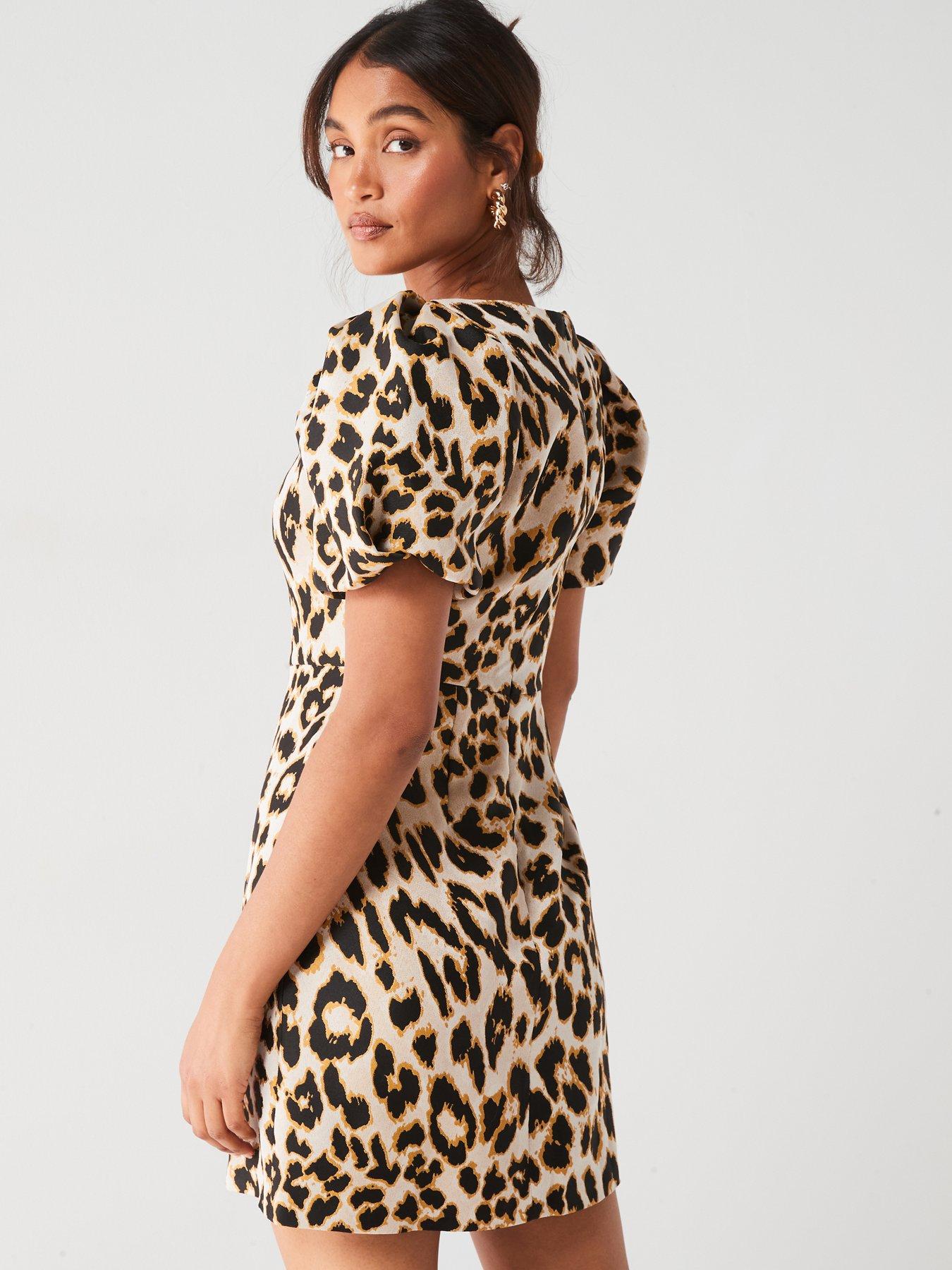 v-by-very-puff-sleeve-leopard-print-mini-dress-animal-printstillFront