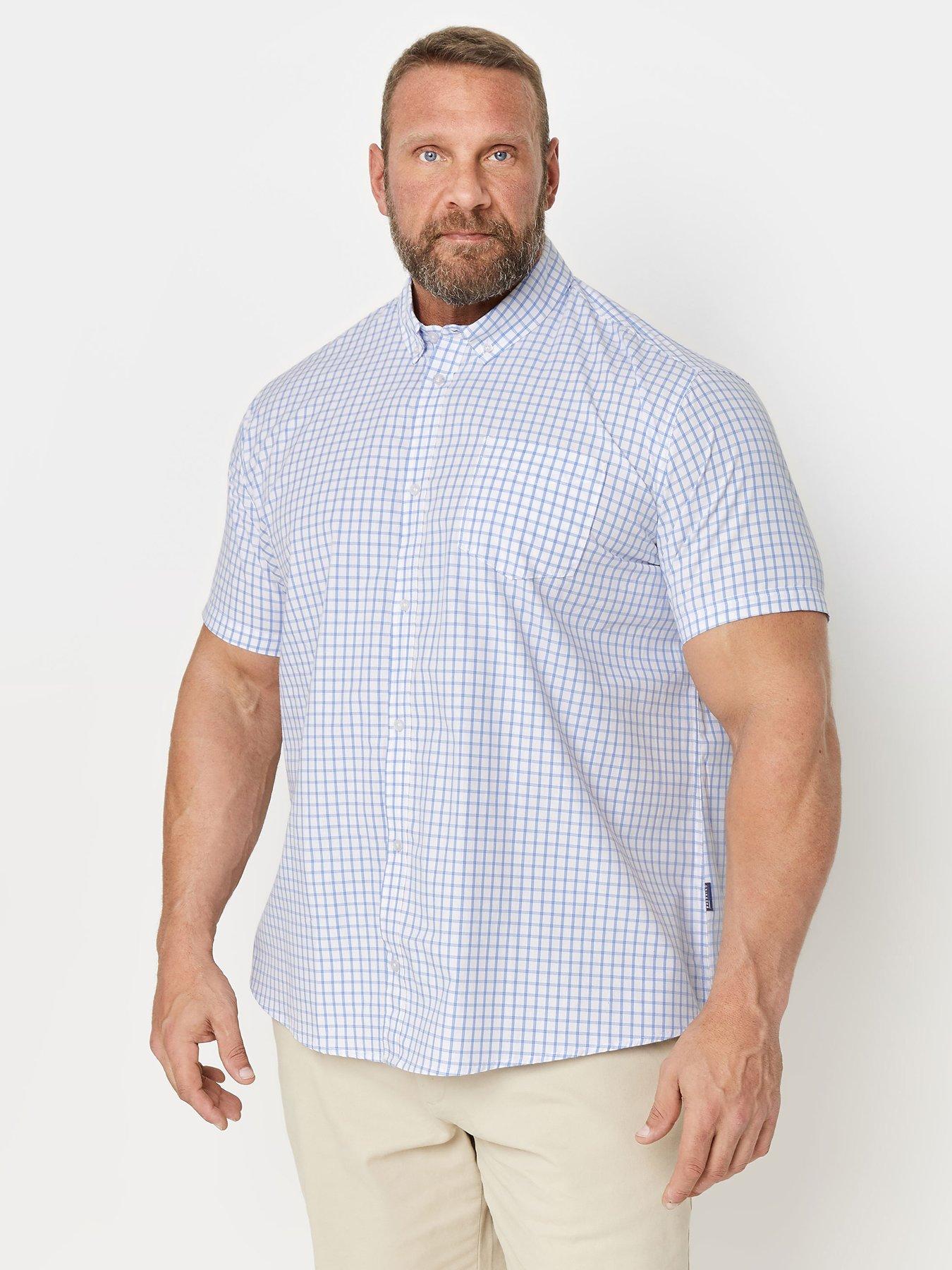 badrhino-bad-rhino-short-sleeve-check-shirt-white