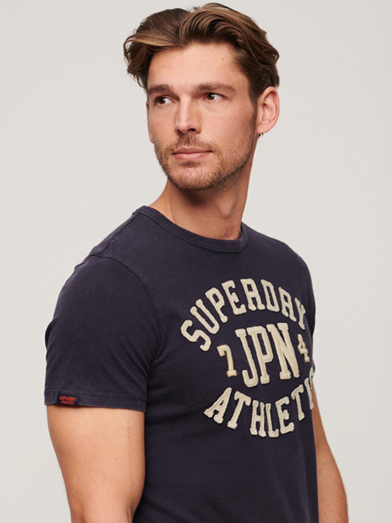 superdry-vintage-athletic-short-sleeve-t-shirt-navyfront