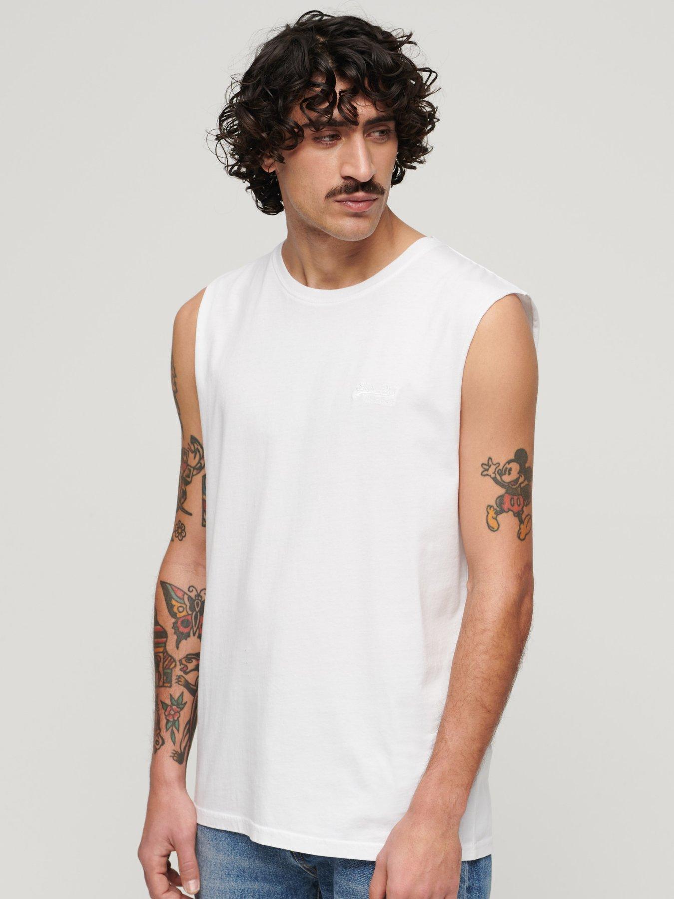 undefined Superdry Essential Logo Vest - White