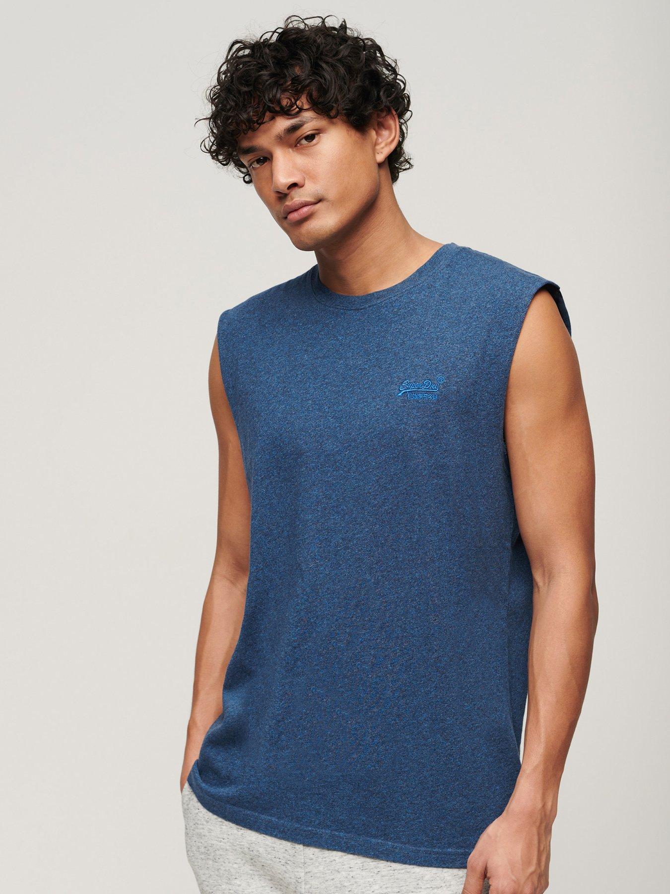 undefined Superdry Essential Logo Vest - Blue