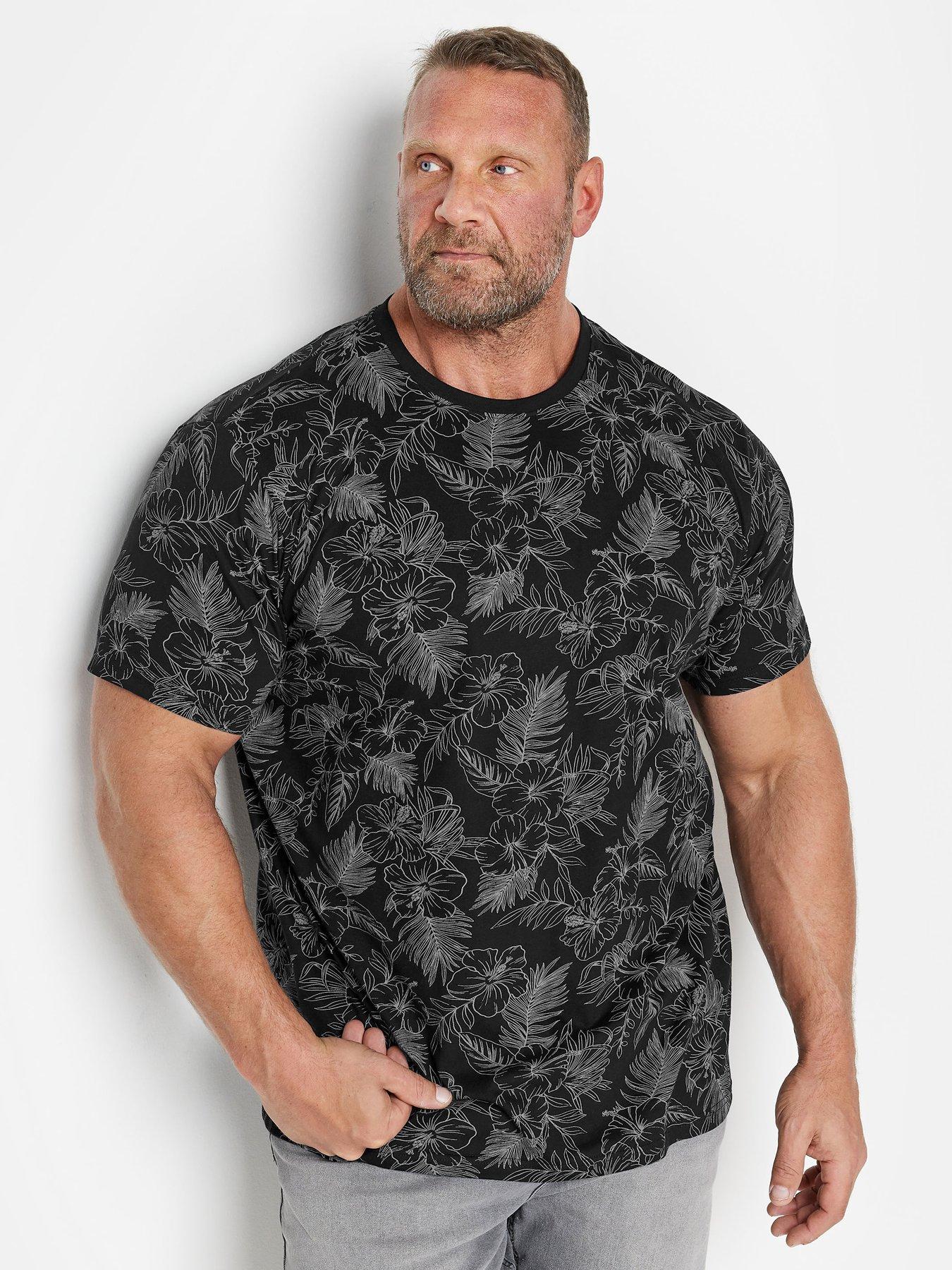 badrhino-bad-rhino-aop-outline-leaf-short-sleeve-t-shirt-black