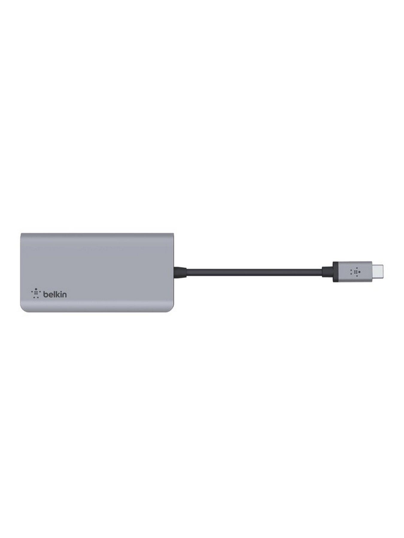 Image 5 of 5 of Belkin USB-C 4-In-1 Multiport Adapter -&nbsp;HDMI, USB, with 100W Power Pass Through - Aluminium