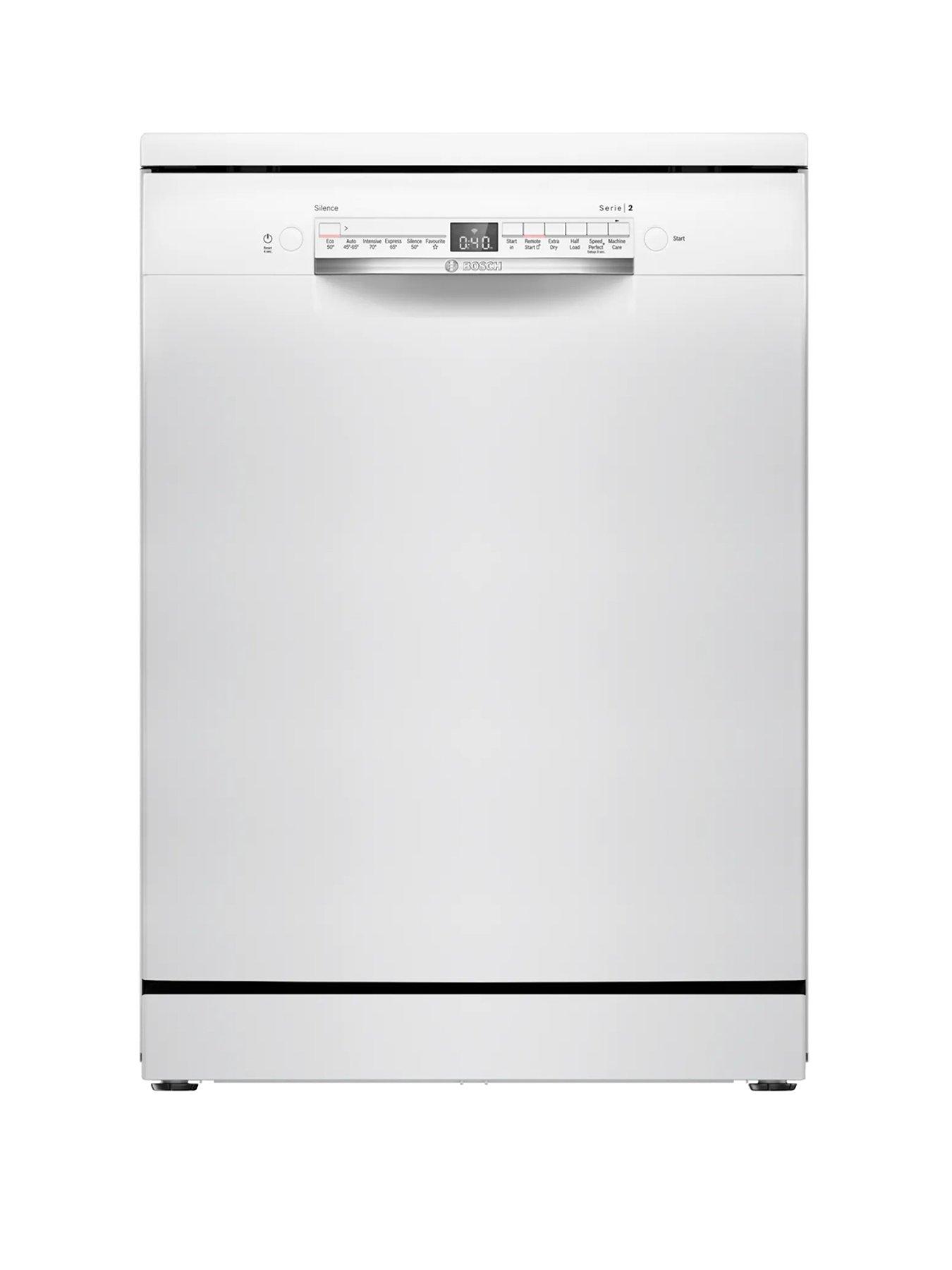 undefined Series 2 SMS2HVW67G Fullsize, 14-Place Settings Freestanding Dishwasher - 6 programmes, Vario baskets, Vario Drawer, 5 options, 46dB, 9L - White
