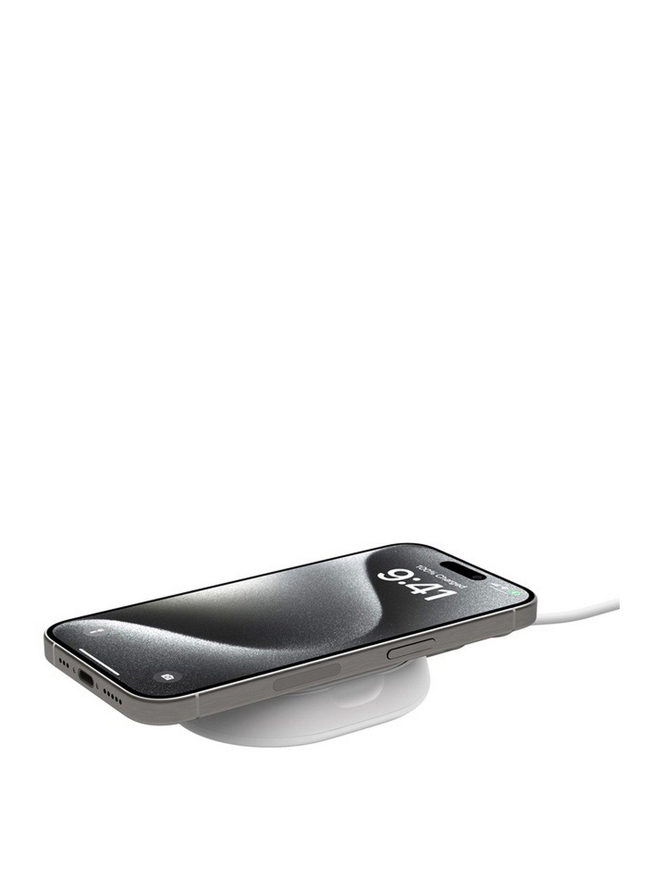 Image 2 of 7 of Belkin BoostCharge Pro&nbsp;MagSafe Compatible 15W Qi2 Folding Wireless Charging Pad &amp; Stand - White