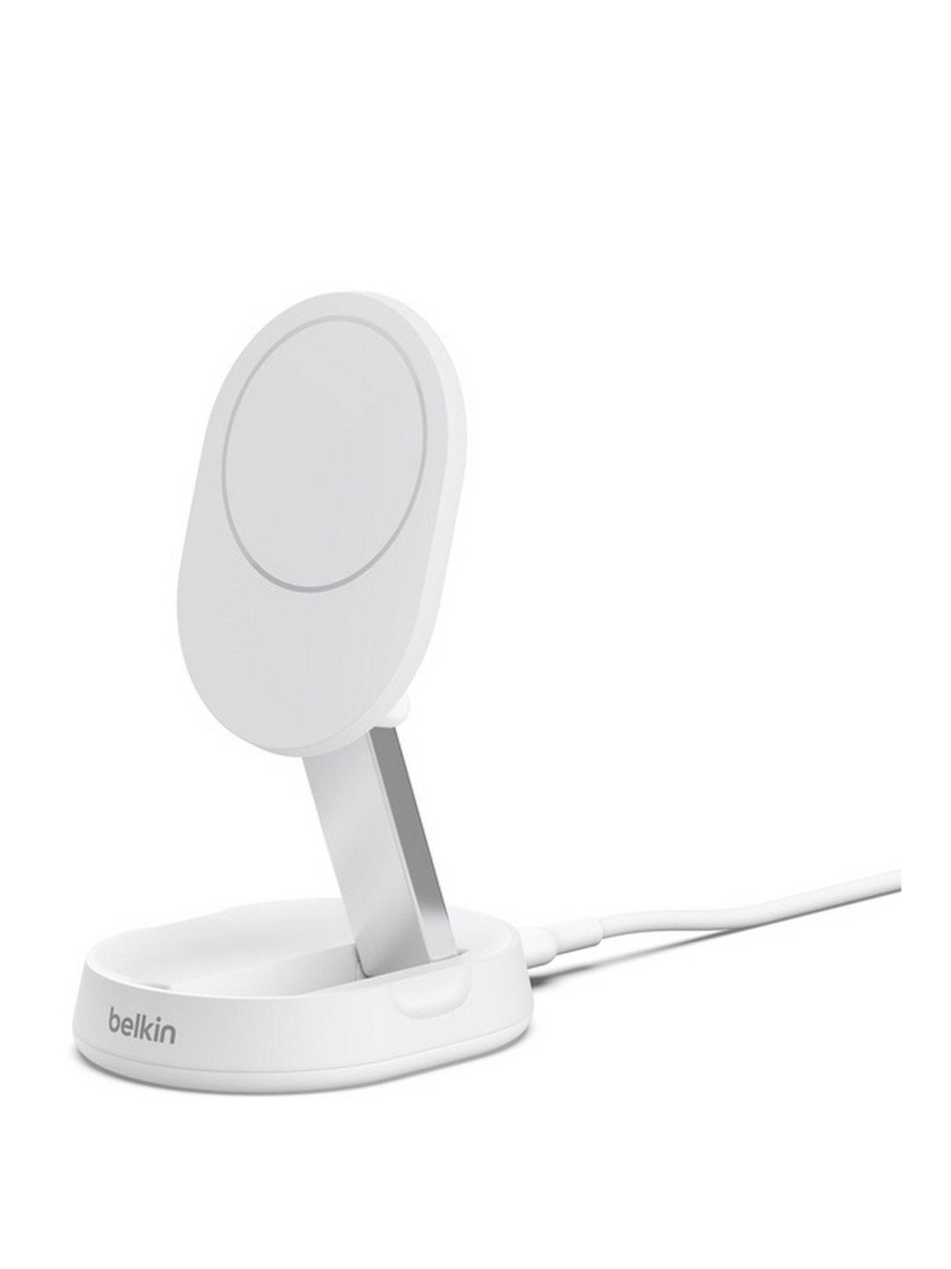 Image 3 of 7 of Belkin BoostCharge Pro&nbsp;MagSafe Compatible 15W Qi2 Folding Wireless Charging Pad &amp; Stand - White