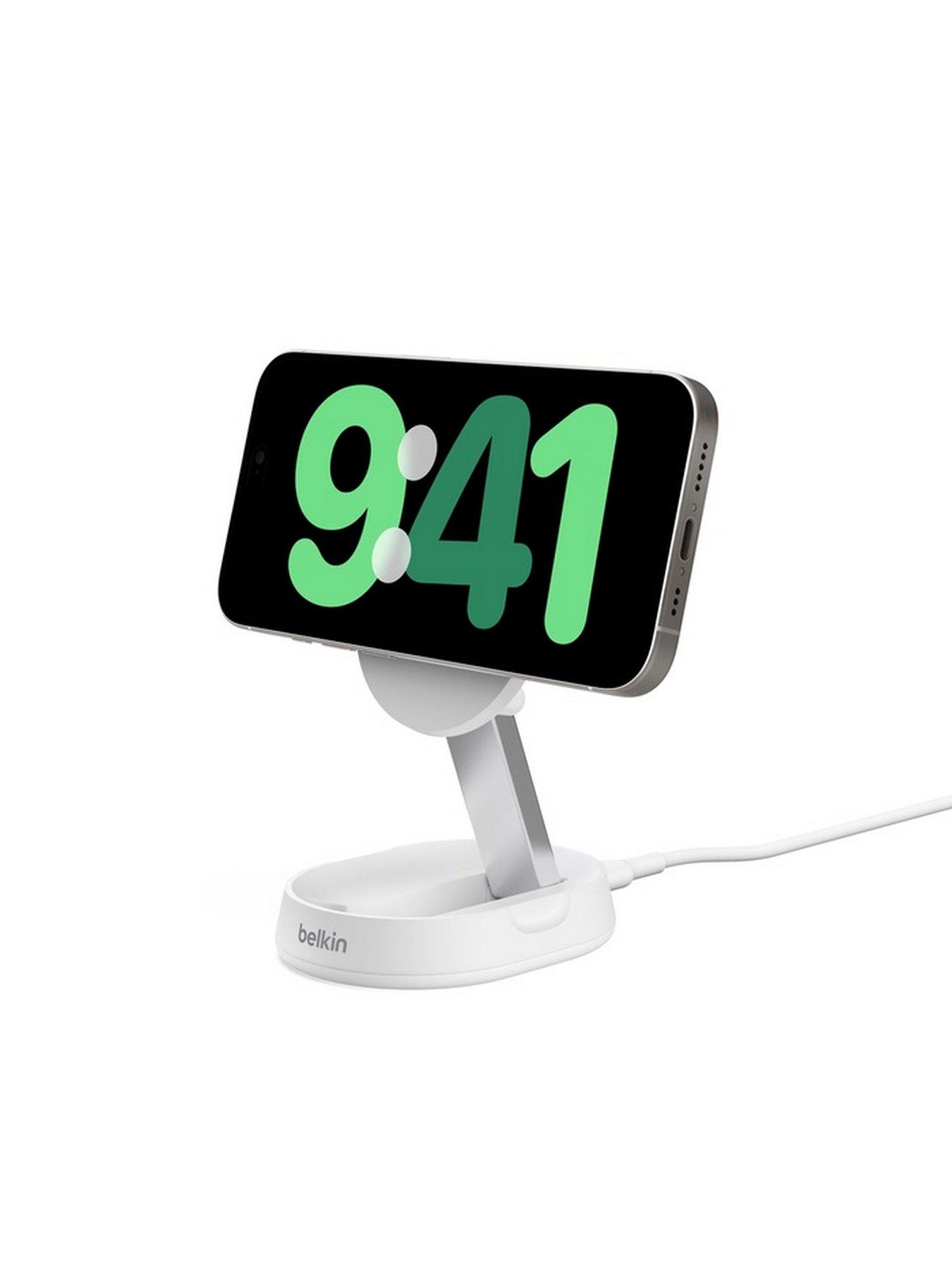 Image 5 of 7 of Belkin BoostCharge Pro&nbsp;MagSafe Compatible 15W Qi2 Folding Wireless Charging Pad &amp; Stand - White