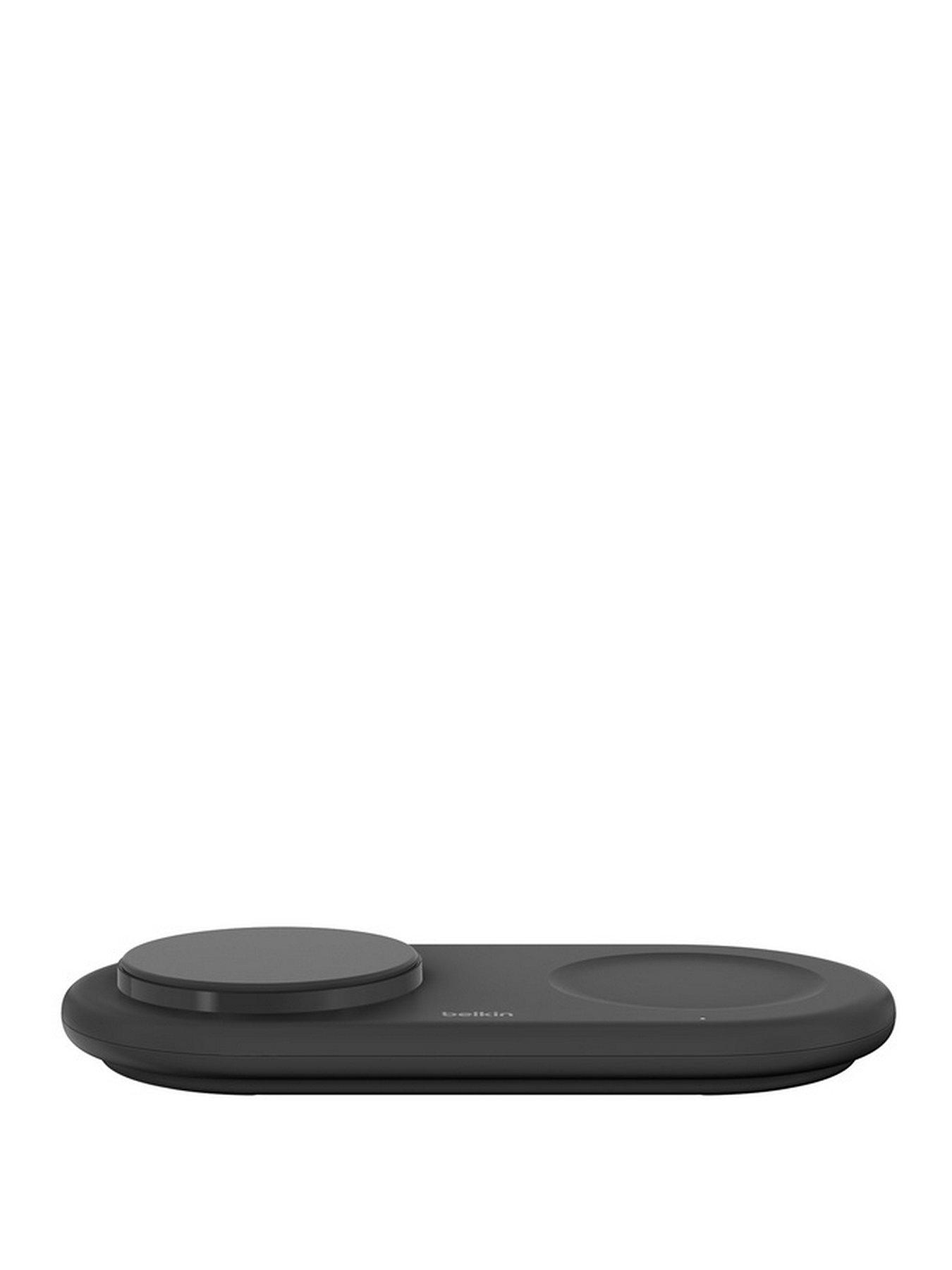 Image 2 of 5 of Belkin 2-in-1 MagSafe Compatible Wireless Charging Pad - Qi2 15W, USB-C, Black