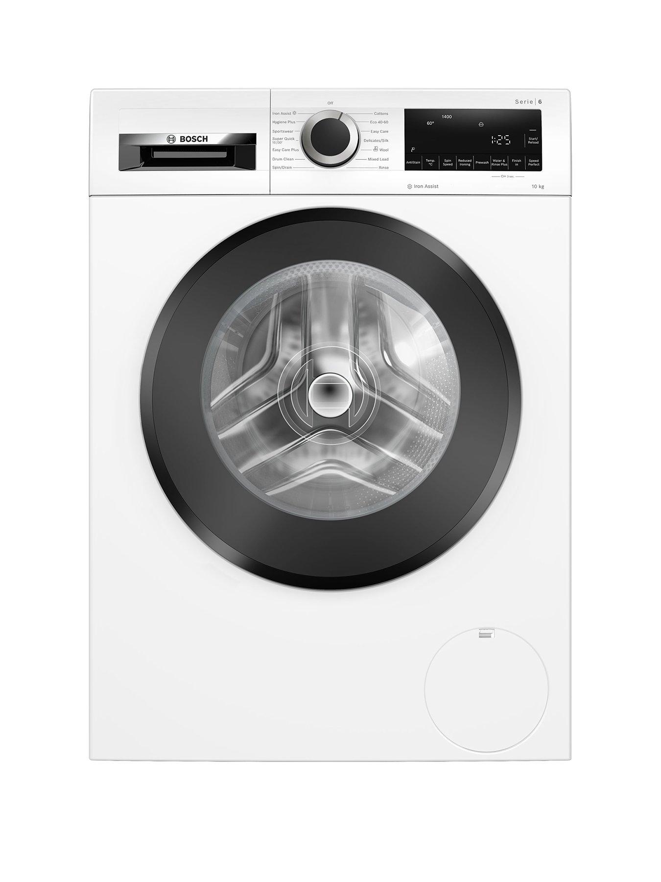 Image 1 of 8 of Bosch Series 6 WGG254Z0GB 10kg Load, 1400rpm Spin&nbsp;Freestanding Washing Machine - Iron Assist, Anti Stain, Active Water Plus, Eco Silence Drive - White