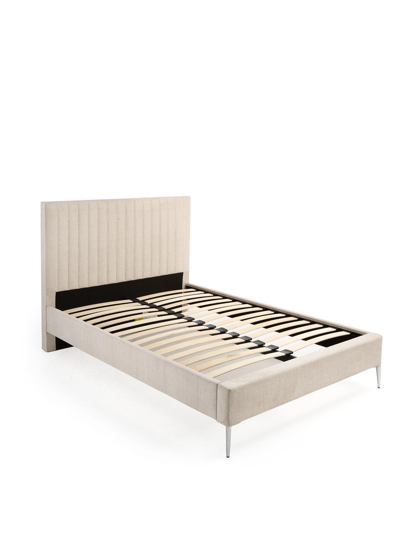 very-home-emelia-fabricnbspbed-frame-with-mattress-options-buy-amp-saveback