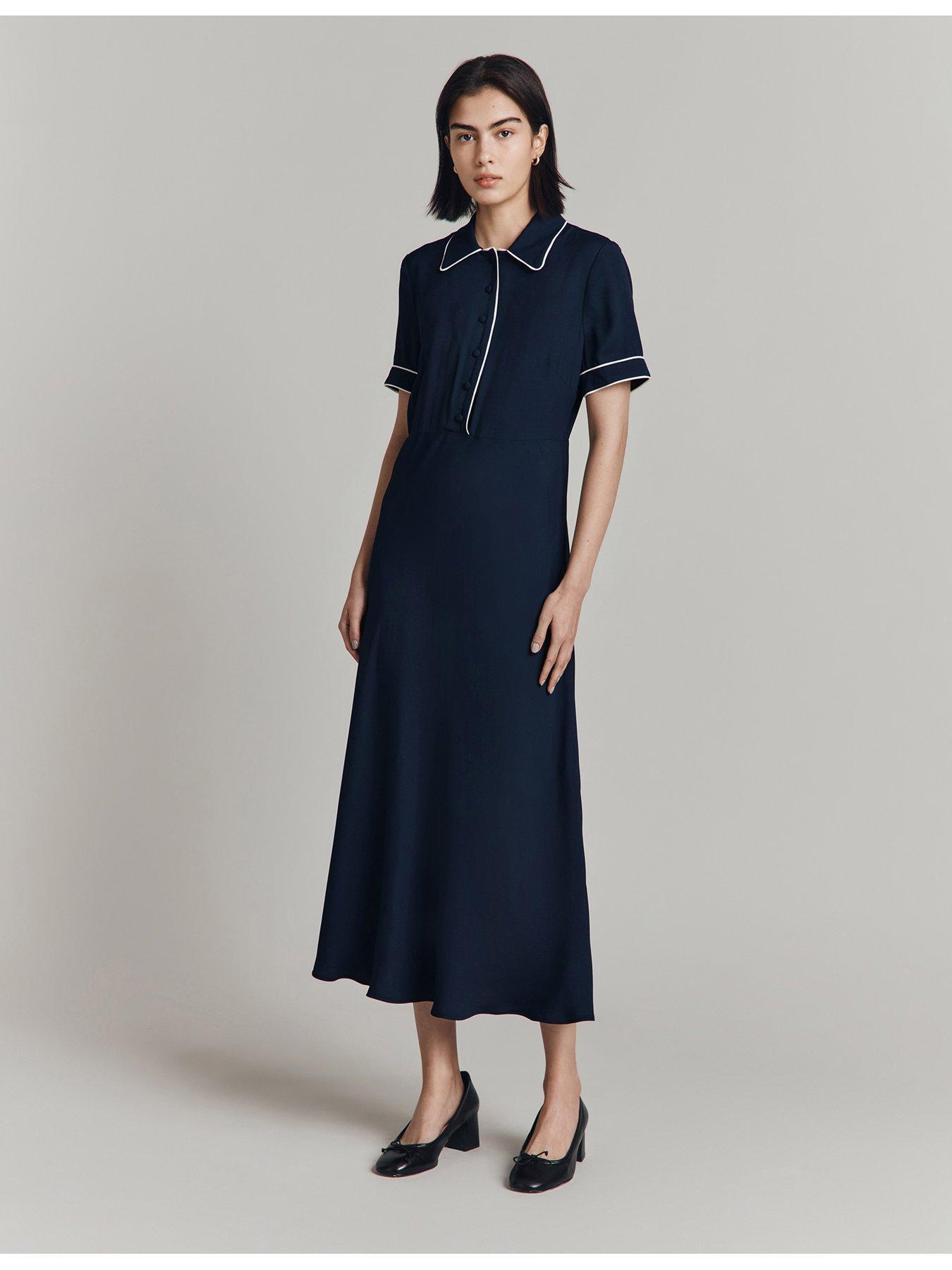 ghost-sophia-short-sleeve-midaxi-dress-navyoutfit