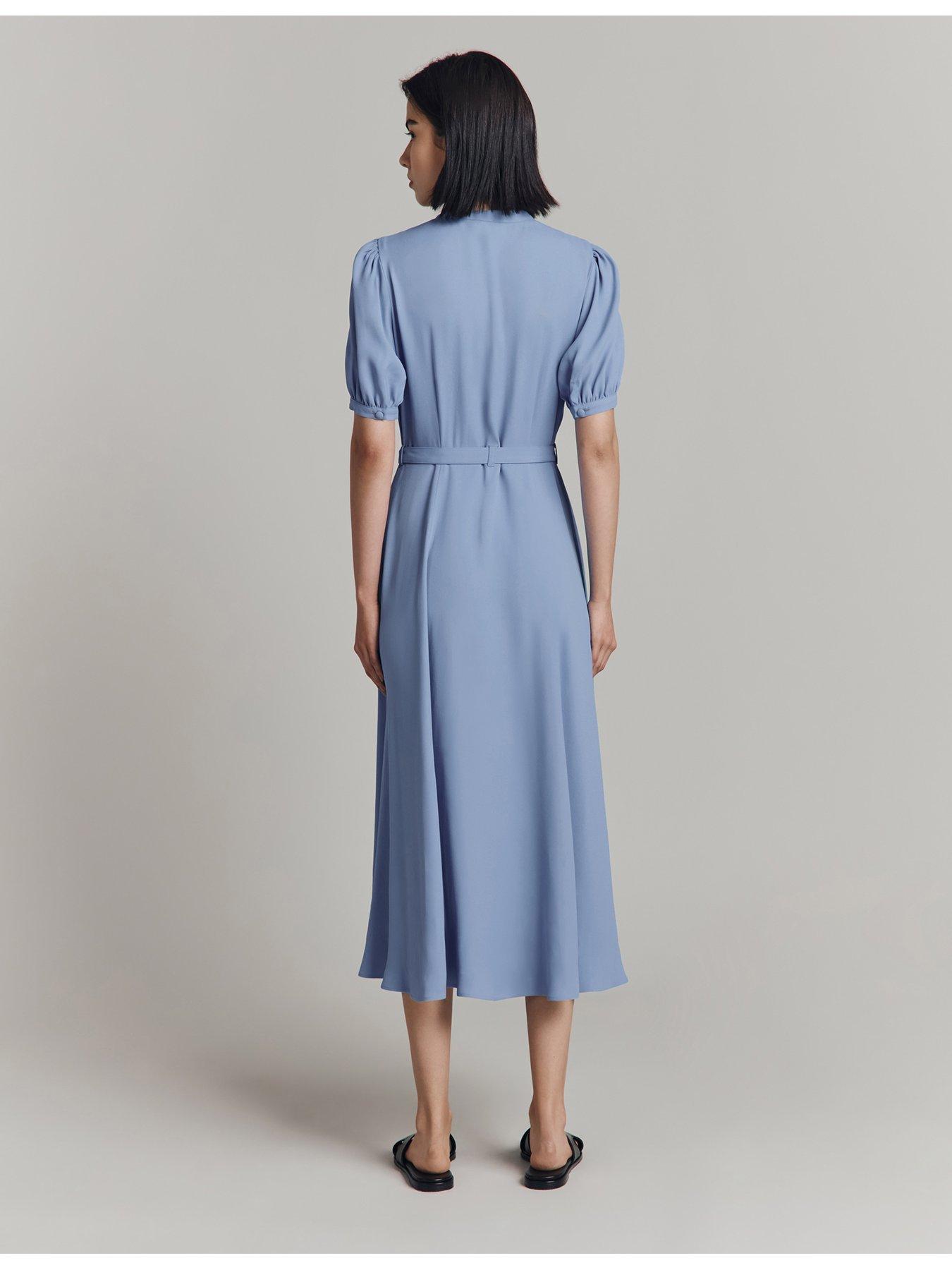 ghost-francis-short-sleeve-midaxi-dress-bluestillFront